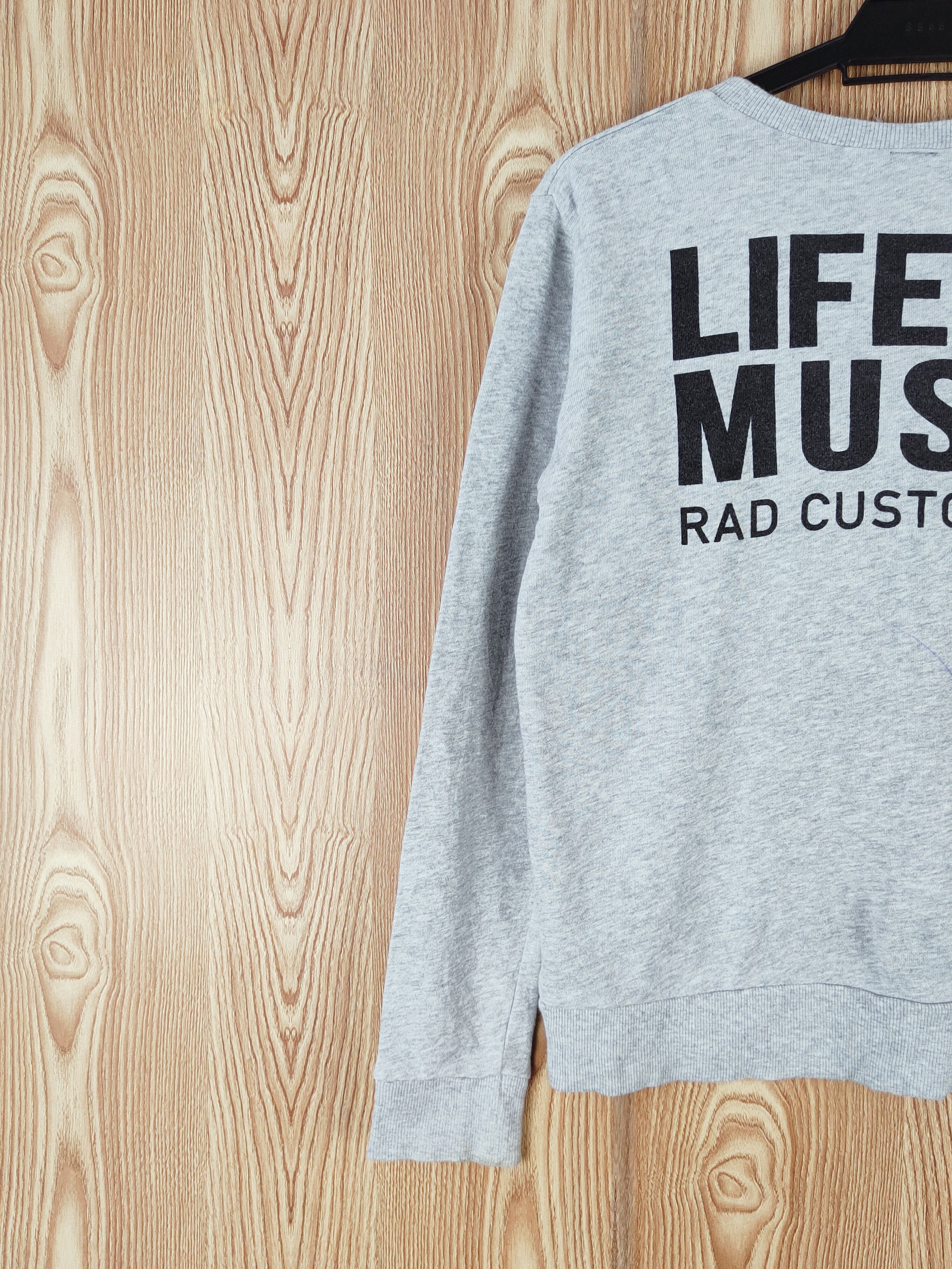 Japanese Brand × Vintage Rad Custom Special Edition Gray Sweatshirts #W172 Size S / US 4 / IT 40 - 11 Thumbnail
