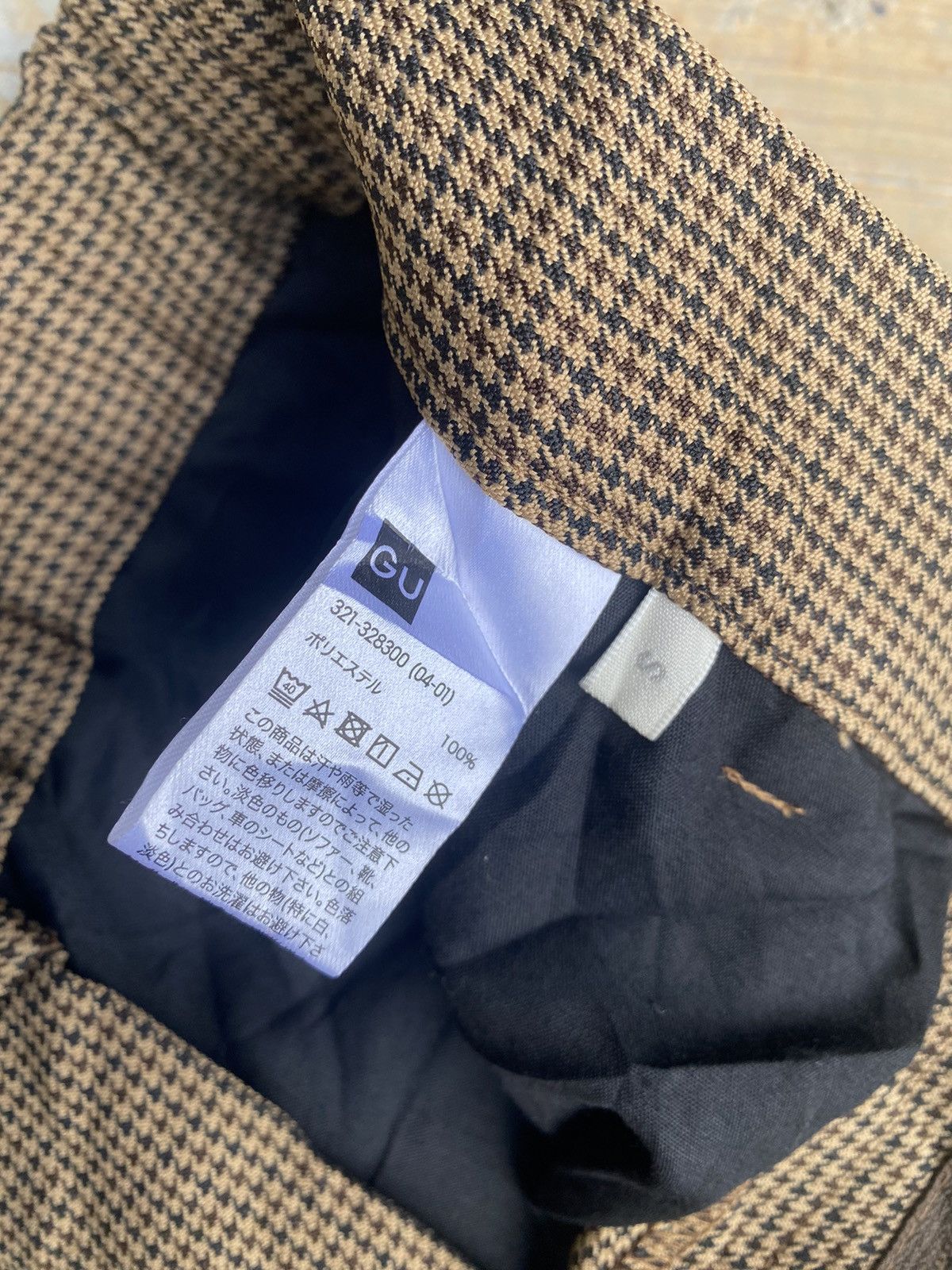 GU GU Houndstooth Trouser Pants Size US 28 / EU 44 - 9 Thumbnail