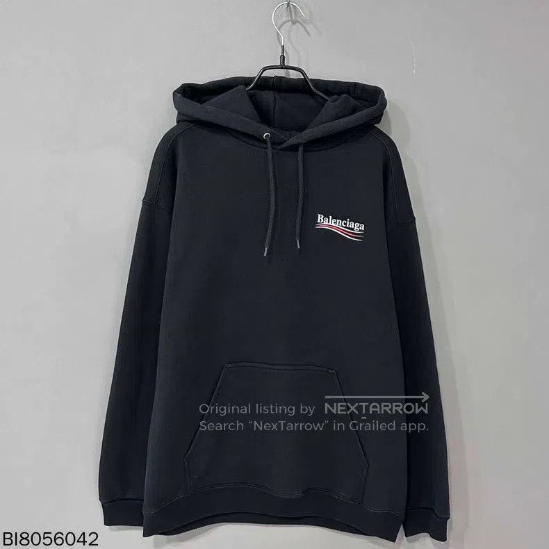Balenciaga Balenciaga Black Wave Coke Logo Hooded Sweatshirt Size US S / EU 44-46 / 1 - 3 Thumbnail