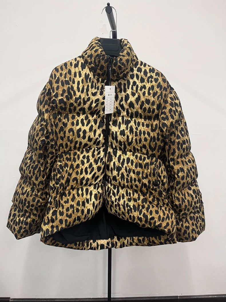 Balenciaga Balenciaga Leopard Print Cotton Puffer Jacket - dmc Size US XS / EU 42 / 0 - 1 Thumbnail