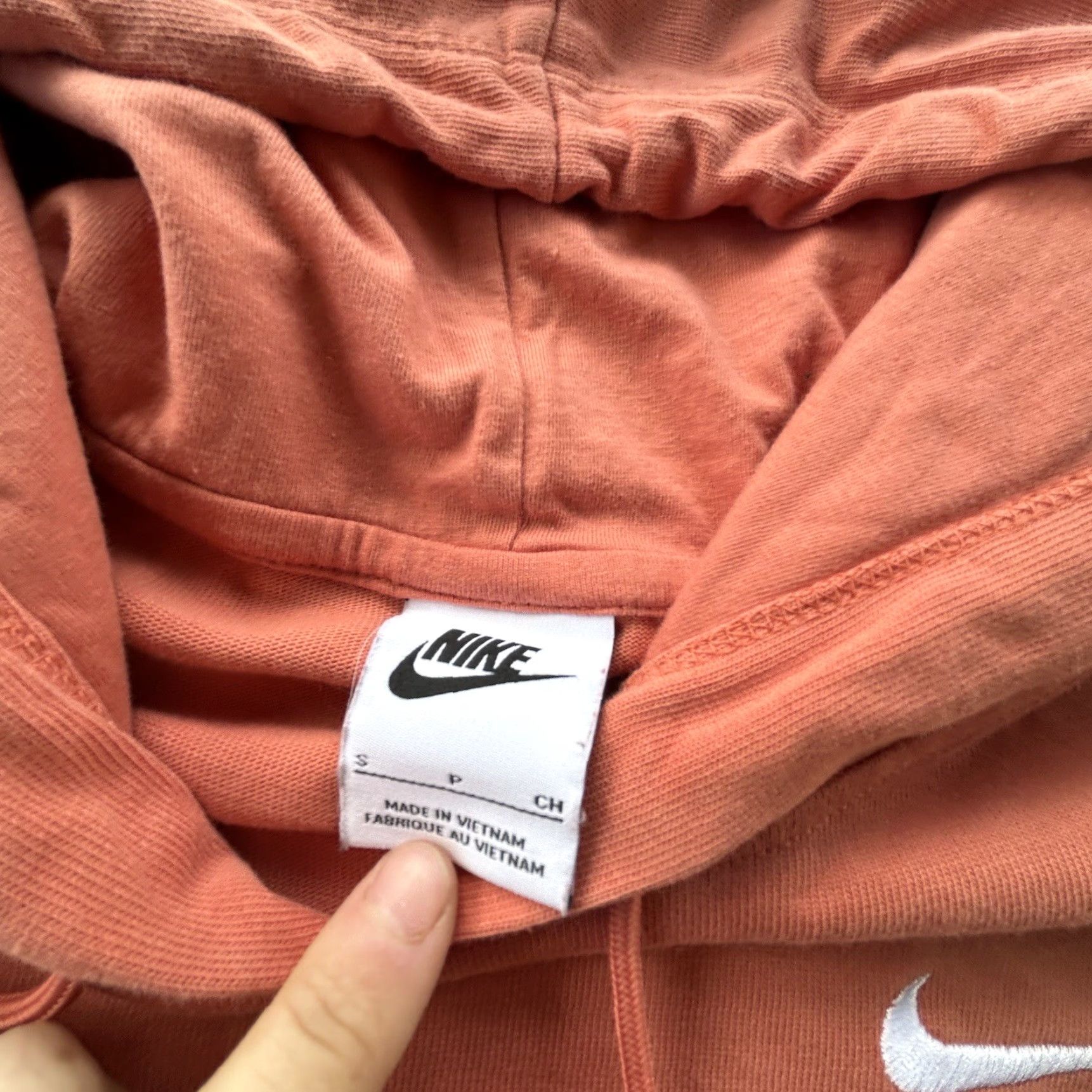 Nike Nike Sportswear Hoodie Women’s Small Orange Solid Logo Embroidered Oversized Pullover Sweatshirt Size S / US 4 / IT 40 - 6 Thumbnail