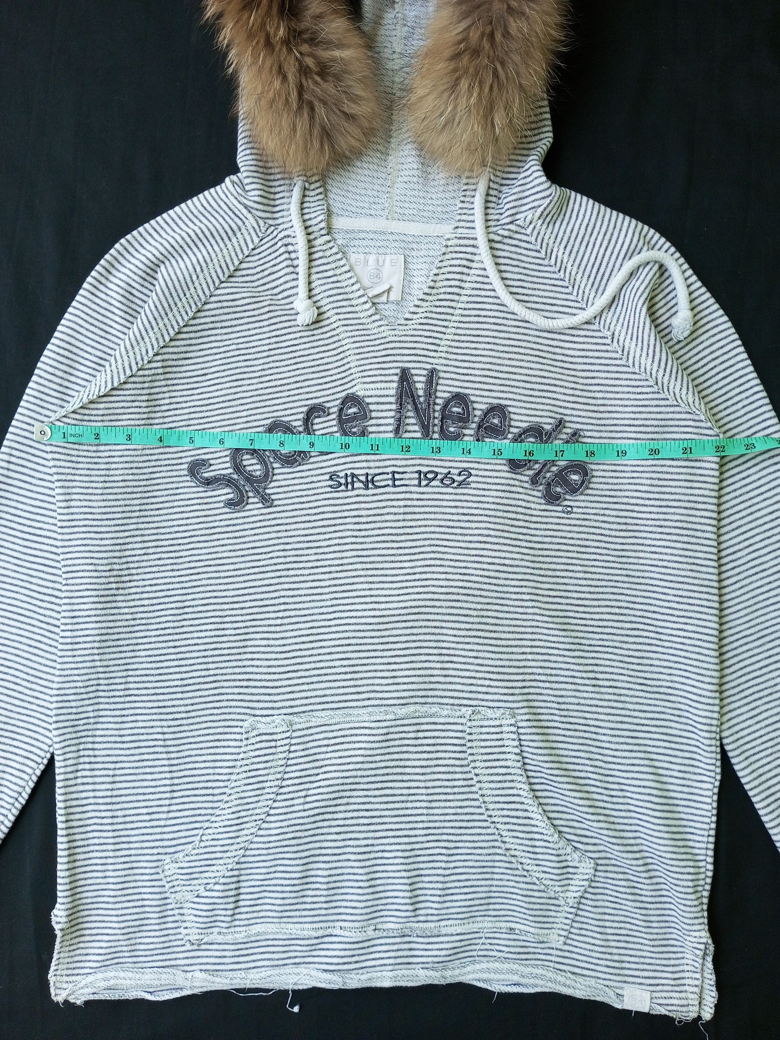 Issey Miyake × Japanese Brand × Le Grande Bleu (L.G.B.) Crazy Fur Hoodie Blue 84 Distressed style Size US L / EU 52-54 / 3 - 9 Thumbnail