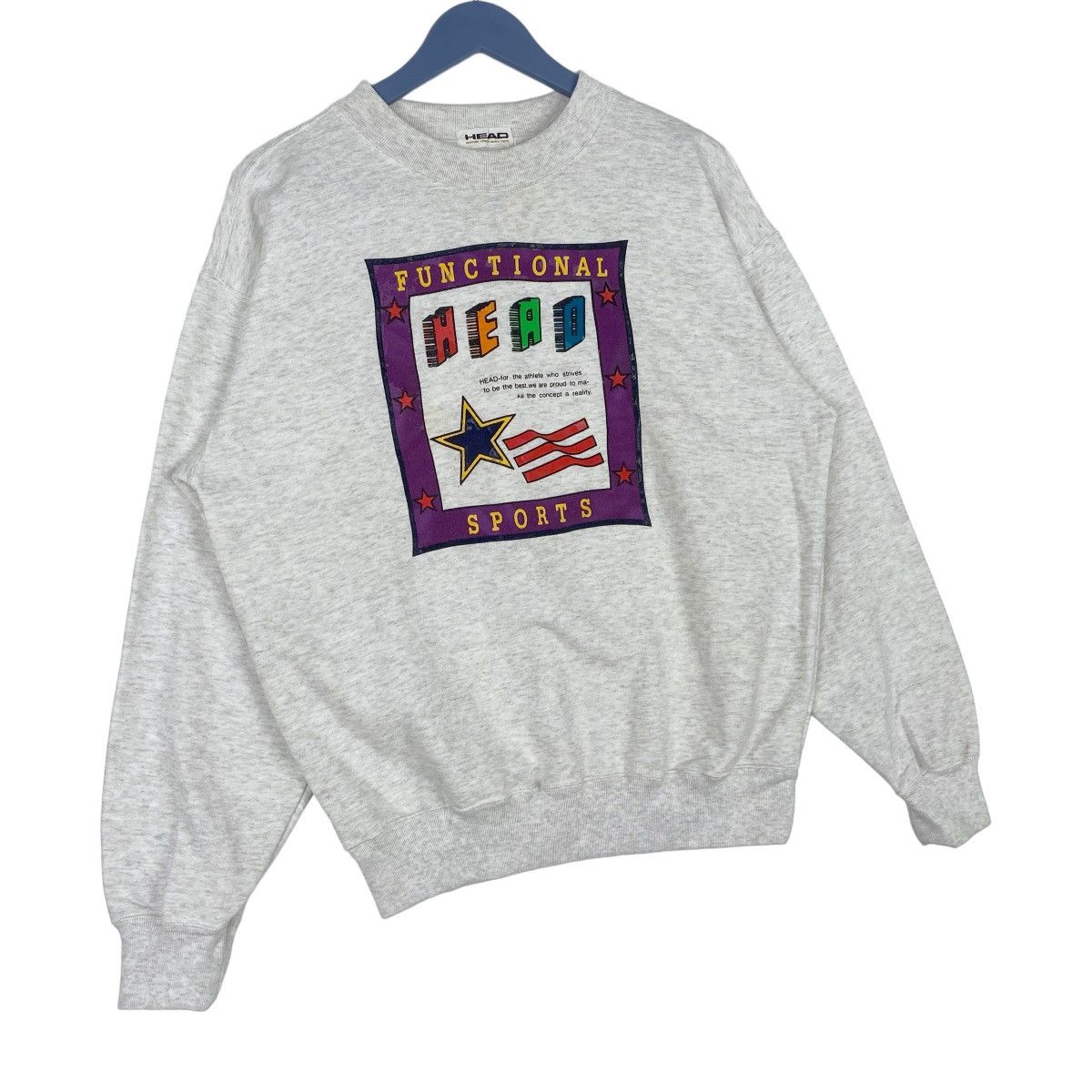 Designer × Vintage Head Functional Sports Sweatshirt Crewneck Pullover Jumper Size US L / EU 52-54 / 3 - 4 Thumbnail
