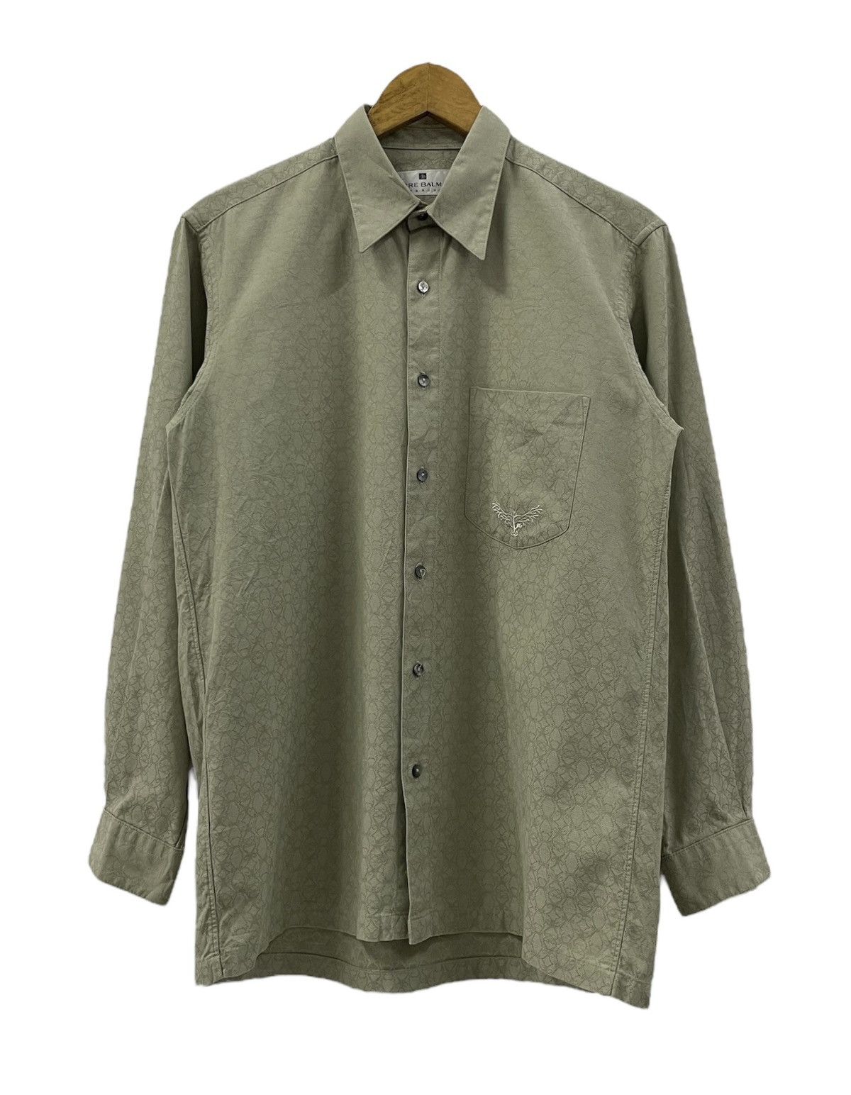 Pierre Balmain Vintage Pierre Balmain Shirts Sage Size US S / EU 44-46 / 1 - 3 Thumbnail