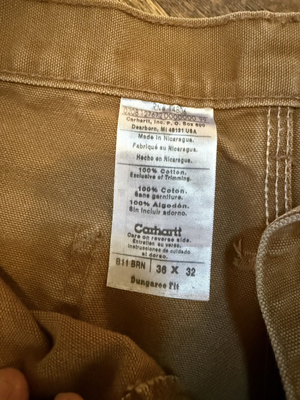 Carhartt Brown Carhartt Dungarees Size US 36 / EU 52 - 6 Thumbnail