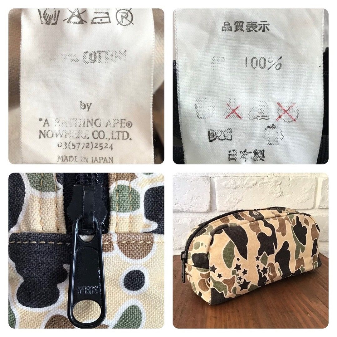 Bape 🔥Vintage🔥 BAPE STA CAMO Pouch a bathing ape star NIGO Size ONE SIZE - 7 Thumbnail