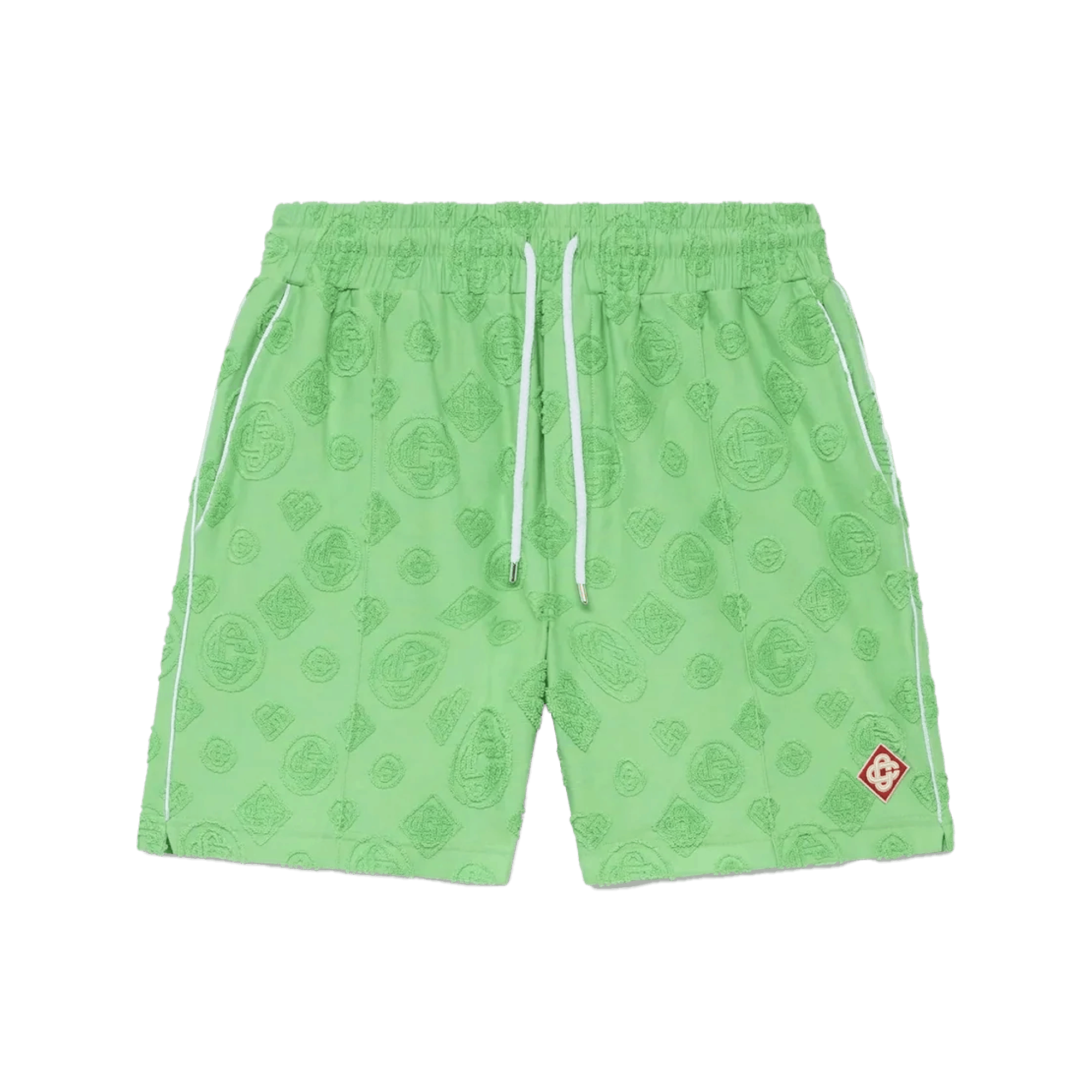Casablanca Towelling Monogram Shorts Green Size US 28 / EU 44 - 1 Thumbnail
