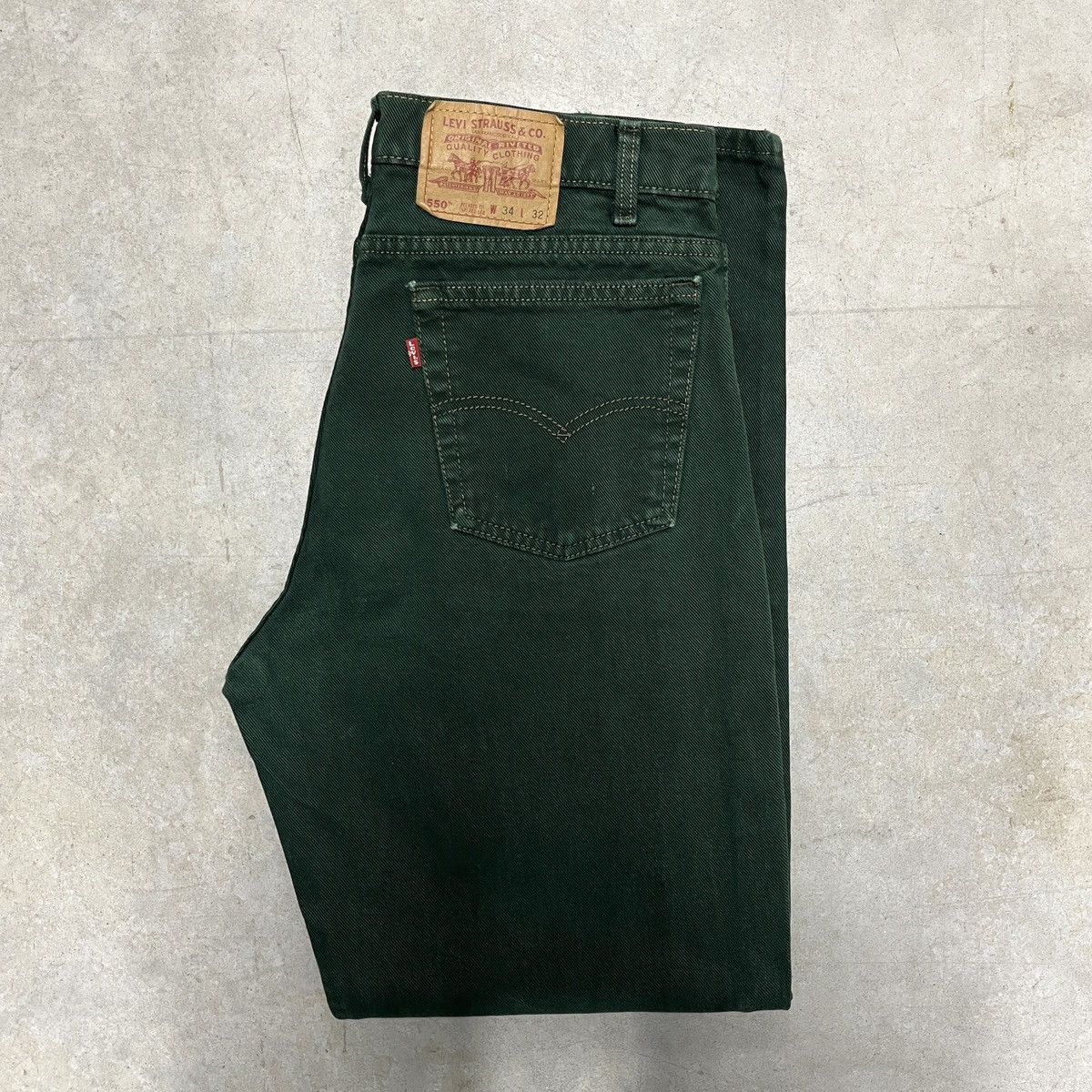 image of Levis x Vintage Levi’S 550 Jeans in Green, Men's (Size 34)