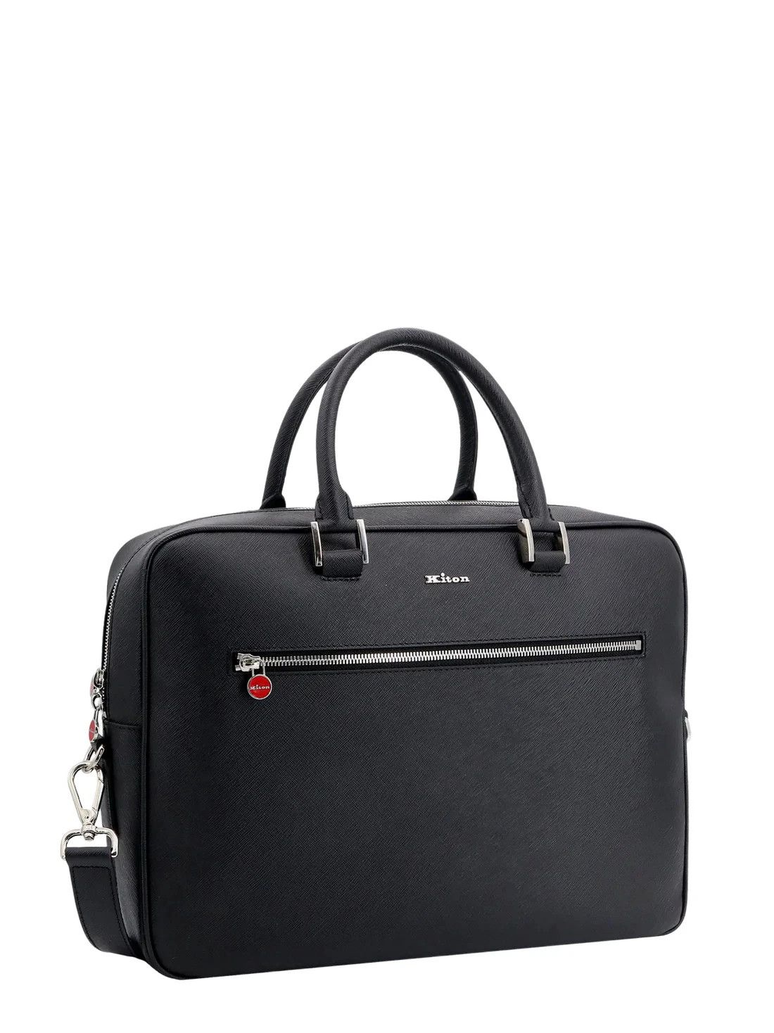 Kiton KITON Black Leather Briefcase New & Authentic Size ONE SIZE - 3 Thumbnail