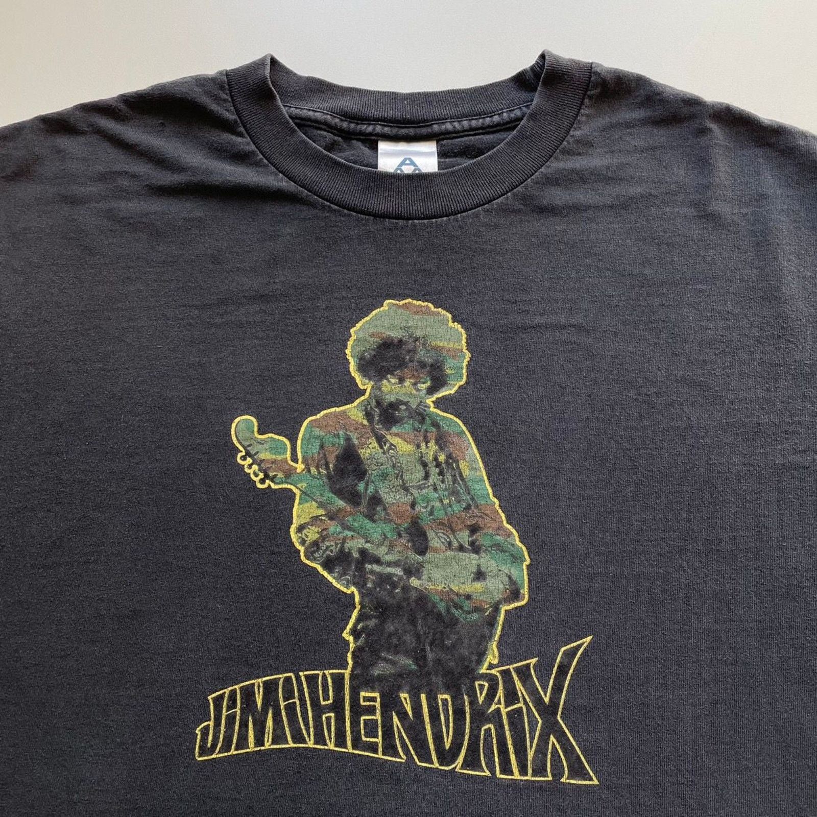 Band Tees Vintage Y2K Jimi Hendrix Music Art T Shirt XL Faded Black Size US XL / EU 56 / 4 - 2 Thumbnail