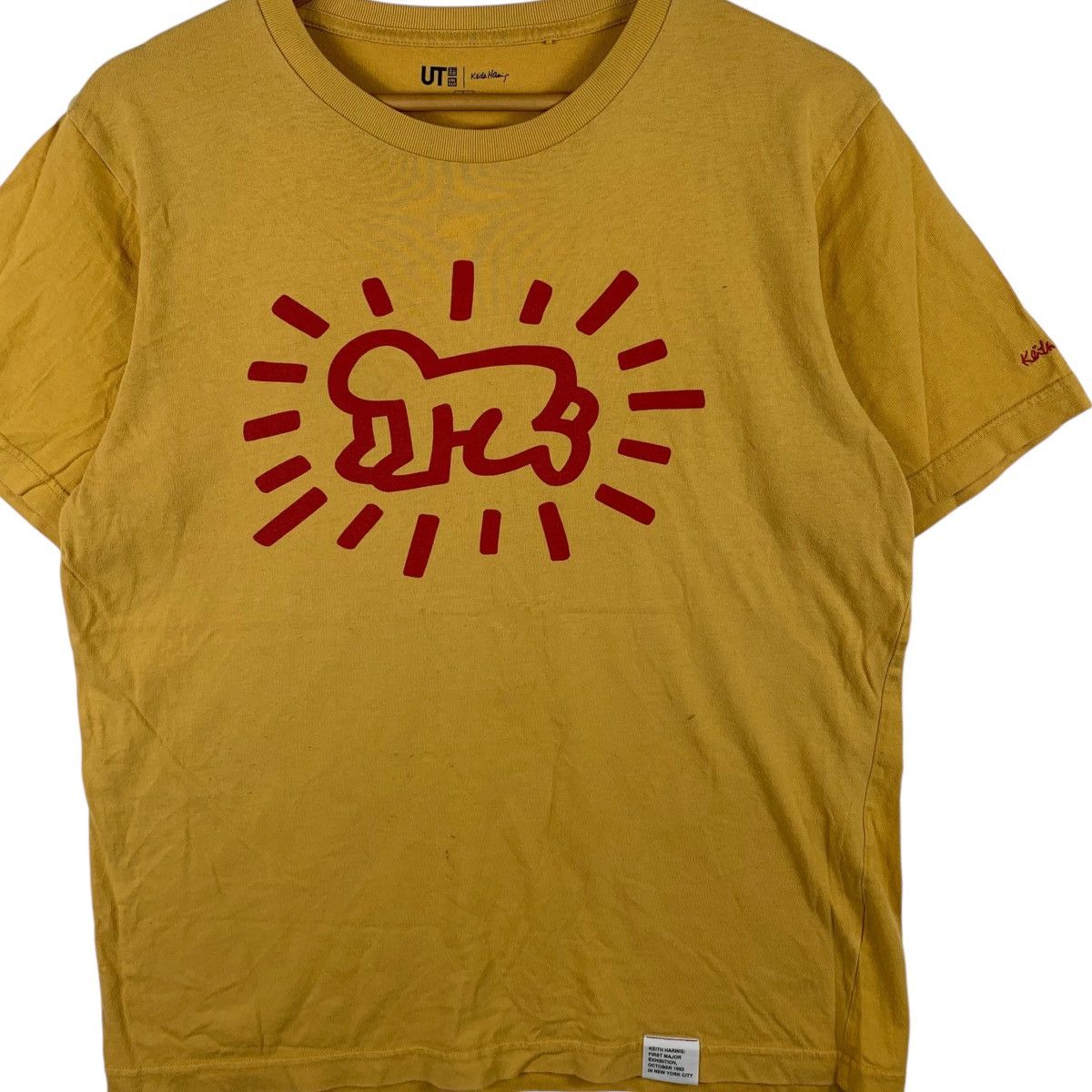 Uniqlo KEITH HARING x UNIQLO Radiant Baby Yellow Tee Shirt Top Pop Size L / US 10 / IT 46 - 3 Thumbnail