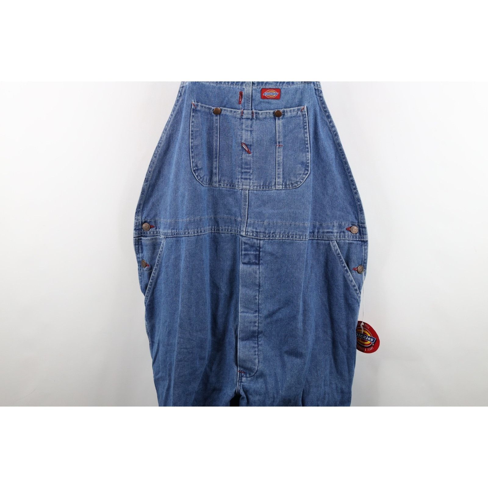 Dickies Deadstock Vintage 90s Dickies Spell Out Wide Leg Overalls Size US 44 / EU 60 - 3 Thumbnail