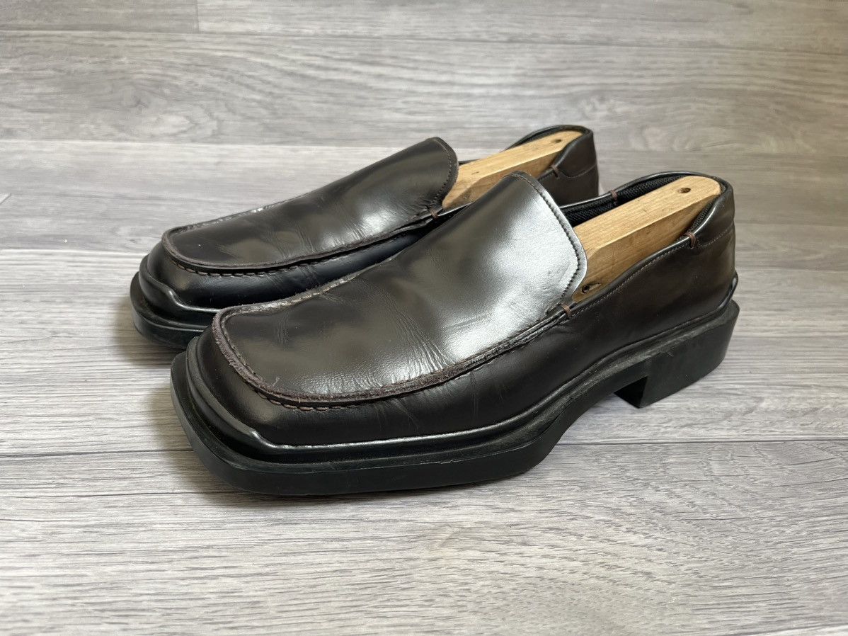 Prada Vintage FW 98 Prada square toe leather mule loafers uk7 Size US 8 / EU 41 - 5 Thumbnail