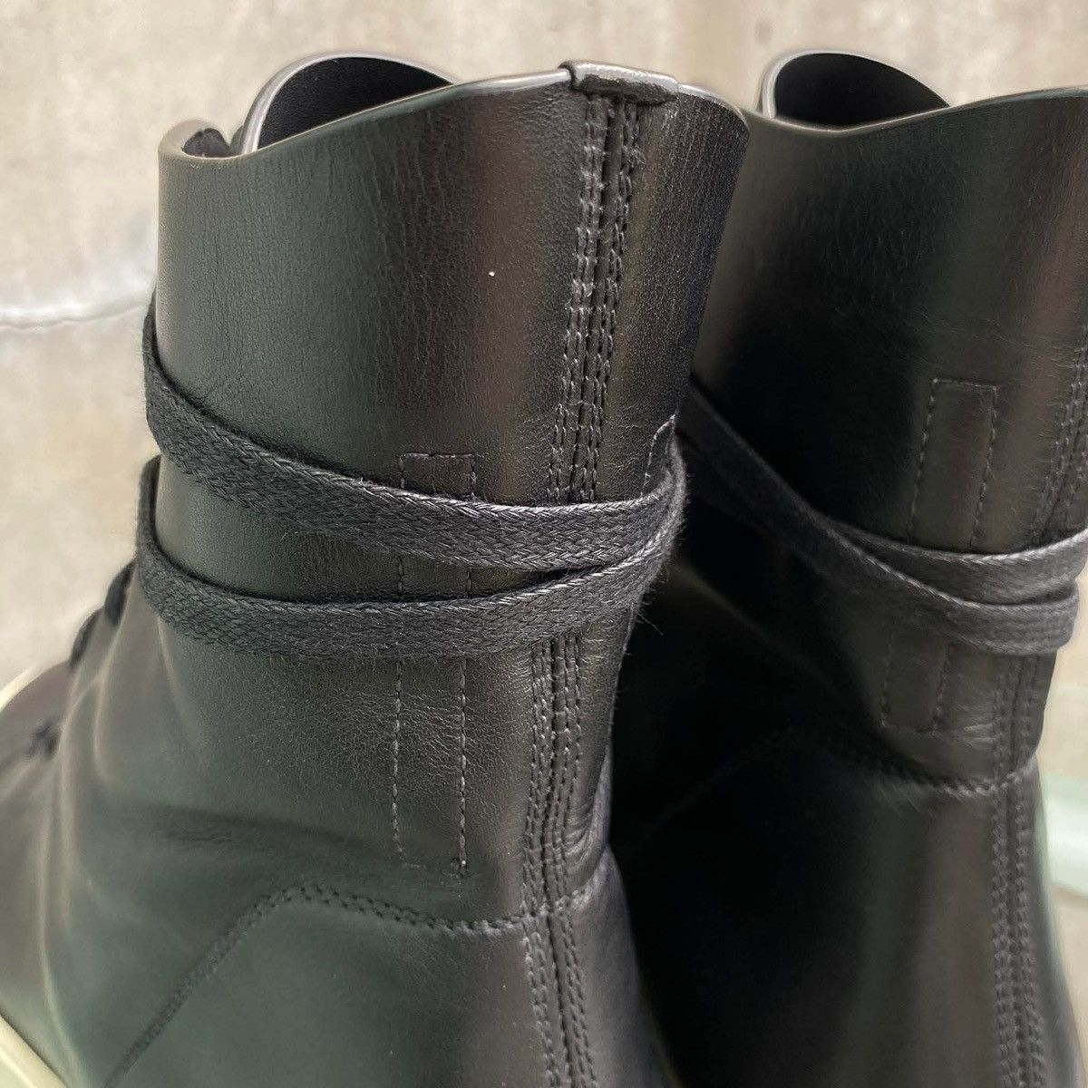 Rick Owens FW2016 ‘Mastodon’ OWENSCORP High Top Calf Leather Sneaker Size US 9.5 / EU 42-43 - 7 Thumbnail