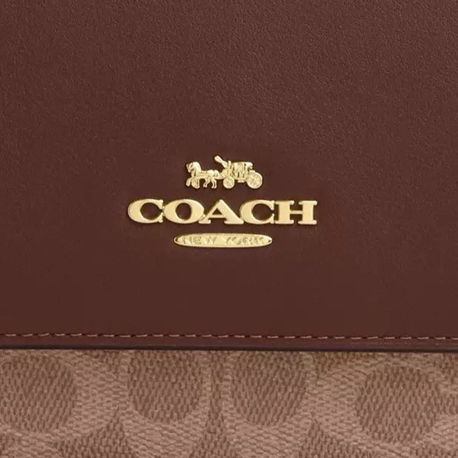 Coach NWT Coach Klare Top Handle Bag CY687 Gold/Tan/Brown Size ONE SIZE - 9 Thumbnail