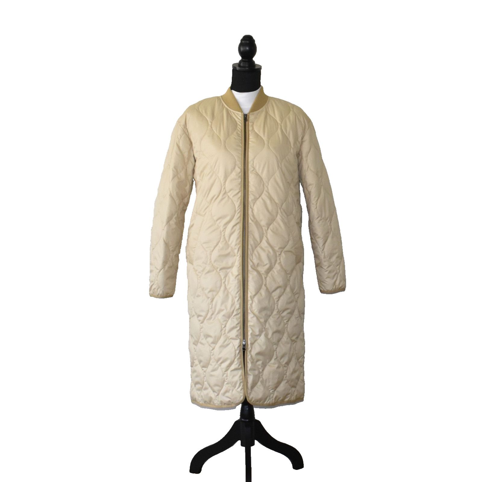 Everlane EVERLANE ReNew Gold/Tan Long Primaloft Puffer Jacket Sz XXS Size XXS / US 00 / IT 34 - 1 Thumbnail