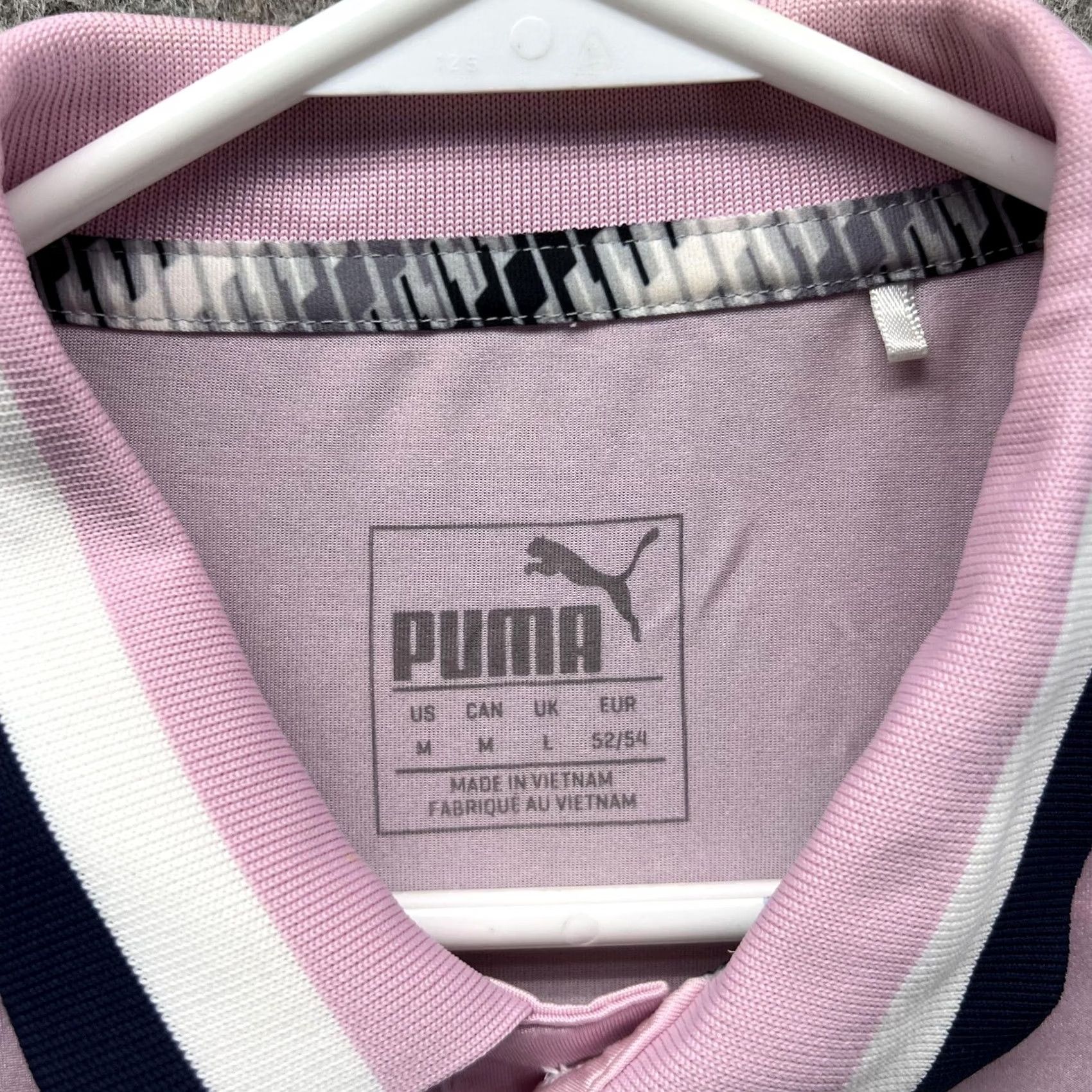 Puma Puma Polo Shirt Mens Medium Colorblock Pink White Navy Golf Performance Casual Size US M / EU 48-50 / 2 - 2 Thumbnail