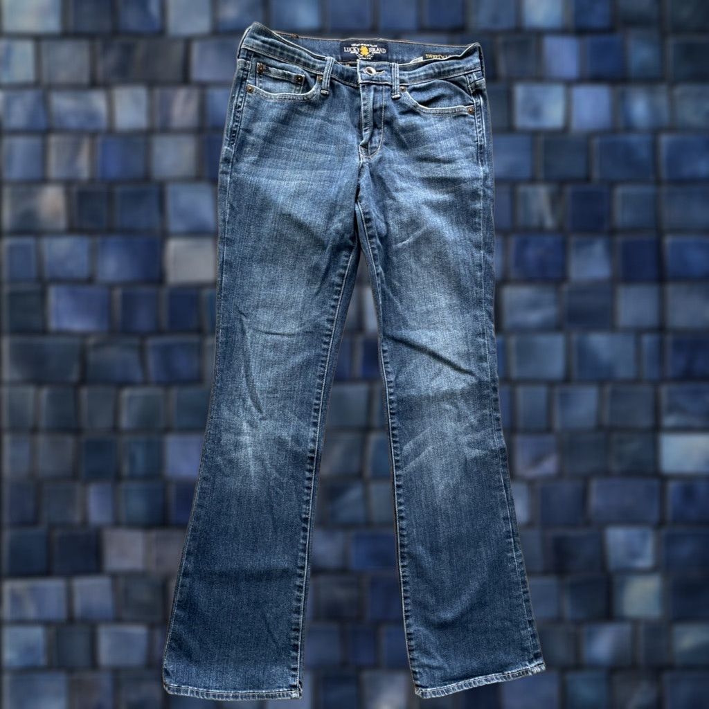 Lucky Brand VINTAGE Lucky Brand Jeans Womens 2 Bootcut 29x31 Blue Denim 5-Pocket Regular Size 26" / US 2 / IT 38 - 1 Thumbnail