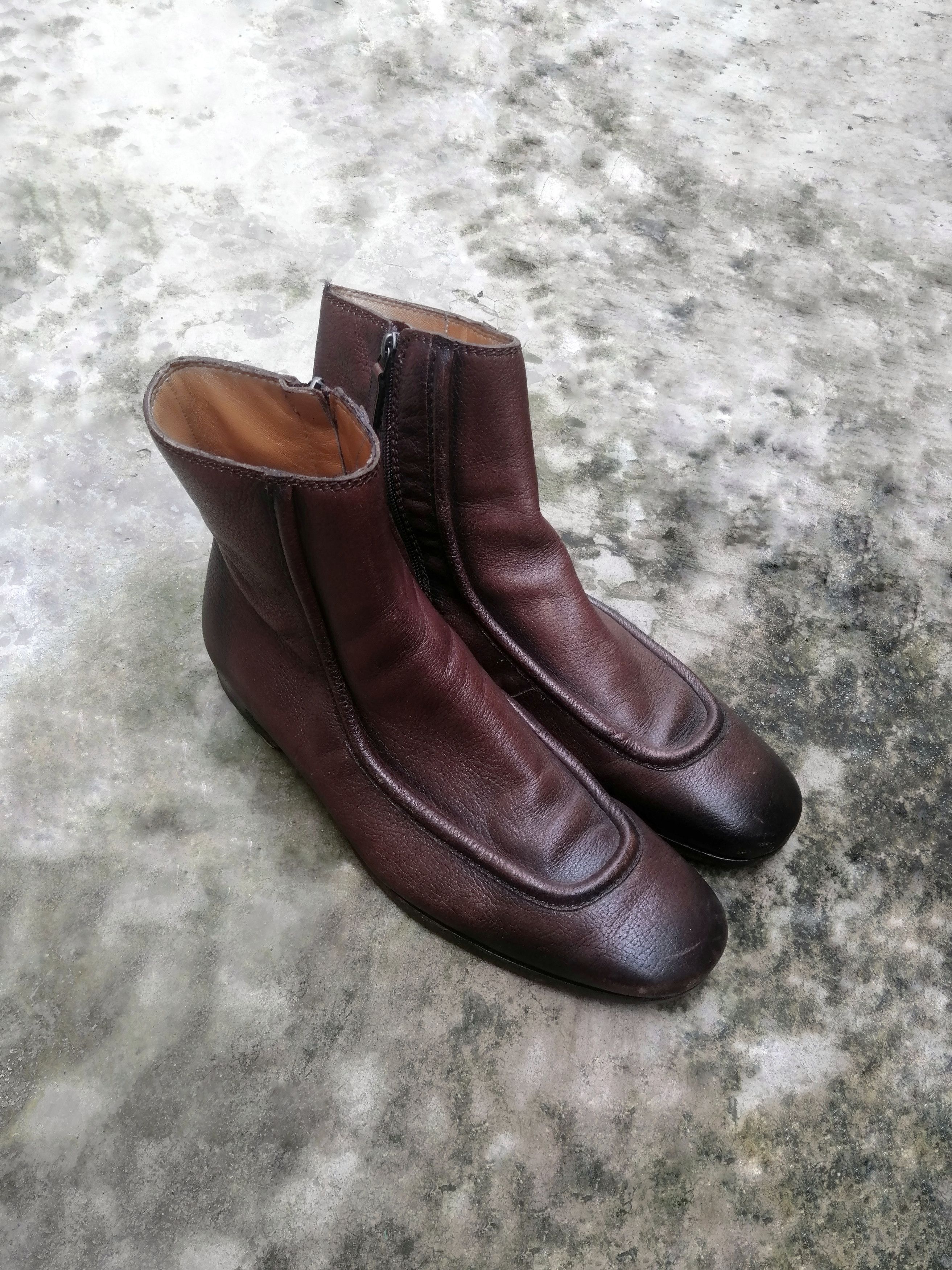 Gucci Gucci Brown Leather Zip Ankle Boots Square Toe US 9.5 Size US 9.5 / EU 42-43 - 4 Thumbnail