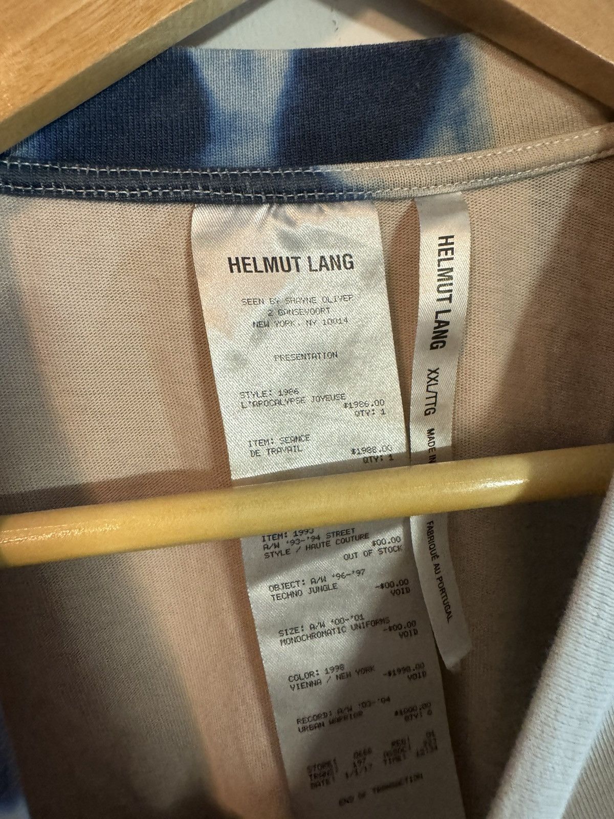 Helmut Lang Helmut Lang tee Size US XXL / EU 58 / 5 - 2 Thumbnail