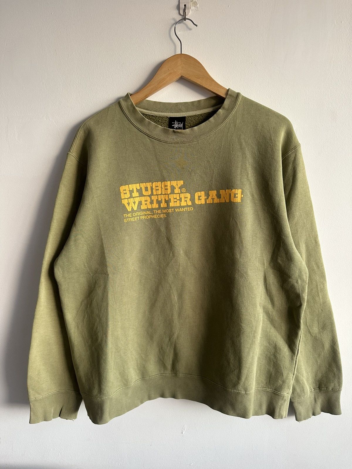 Stussy × Vintage Vintage Stussy Writter Gang Sweatshirt Streetwear Size US M / EU 48-50 / 2 - 1 Thumbnail