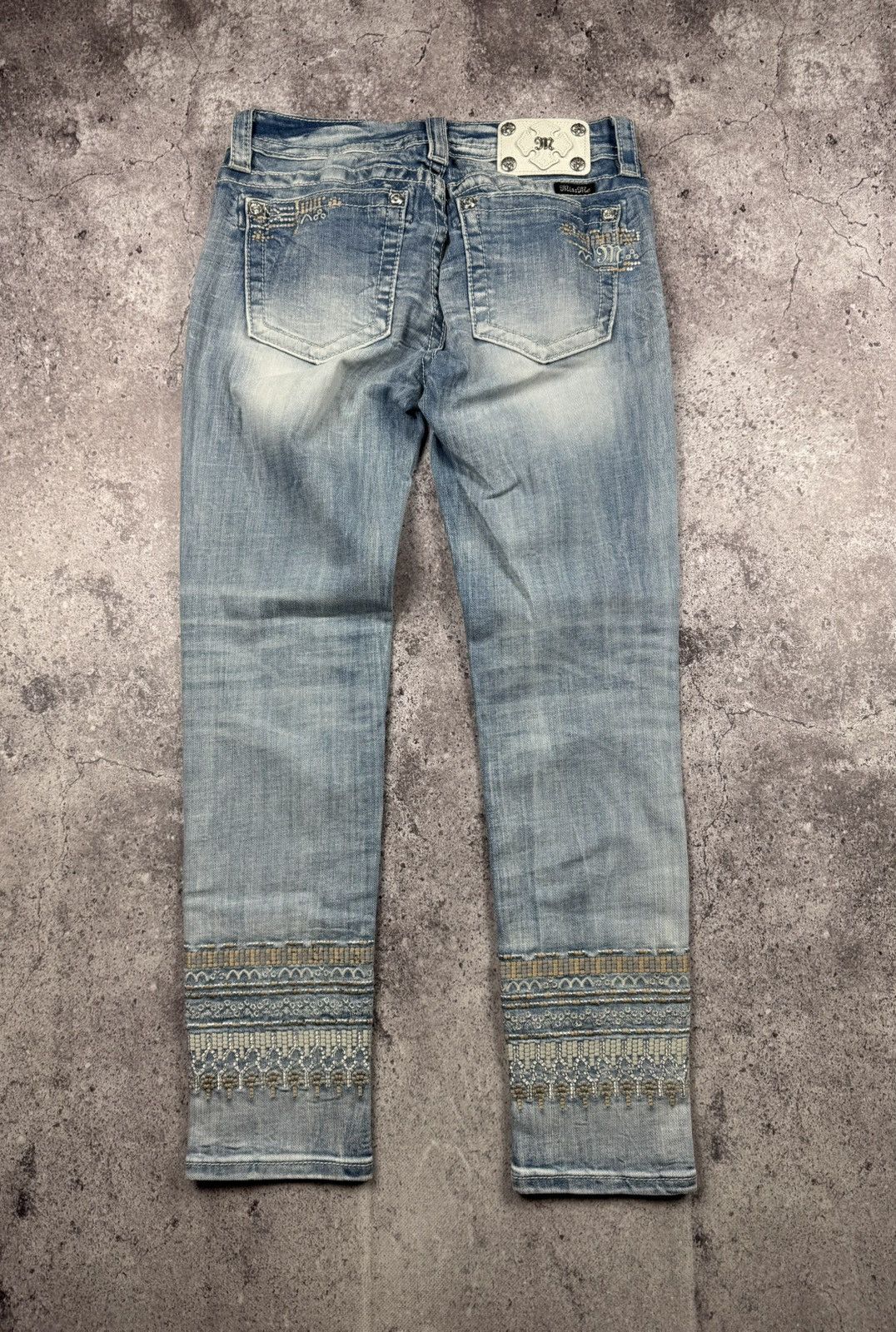 Miss Sixty Vintage Miss Sixty Jeans Flared Distressed 00s Low Rice Size 28" / US 6 / IT 42 - 1 Thumbnail