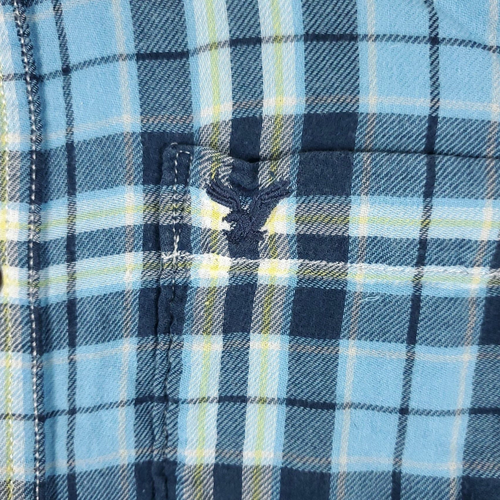 American Eagle Outfitters American Eagle Shirt Mens Medium Blue Plaid Button Up Long Sleeve Casual Size US M / EU 48-50 / 2 - 2 Thumbnail