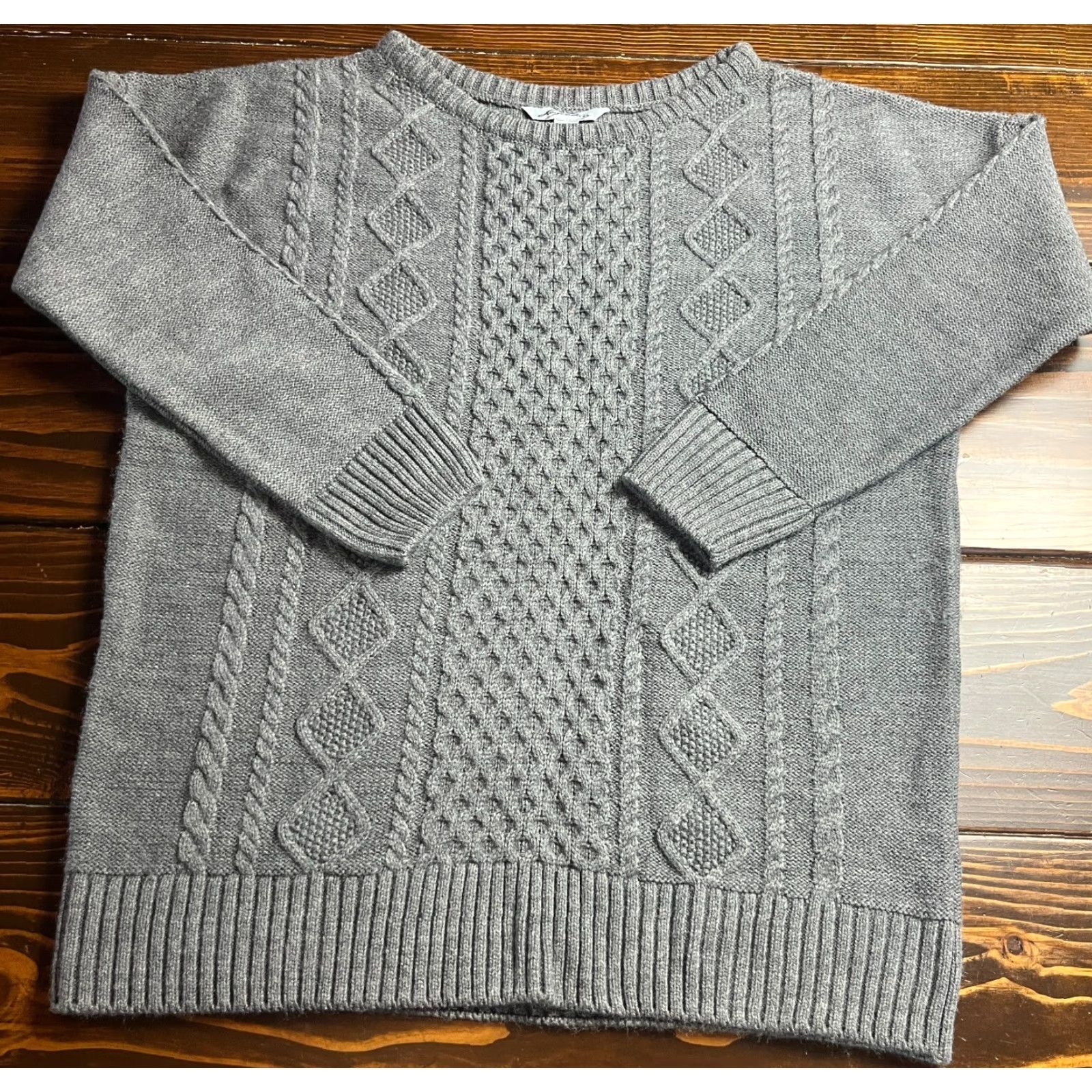 Vintage Legendary Sweater Womens Size M Gray Oversized Pullover Knit Crew Neck Classic Casual Size M / US 6-8 / IT 42-44 - 2 Thumbnail