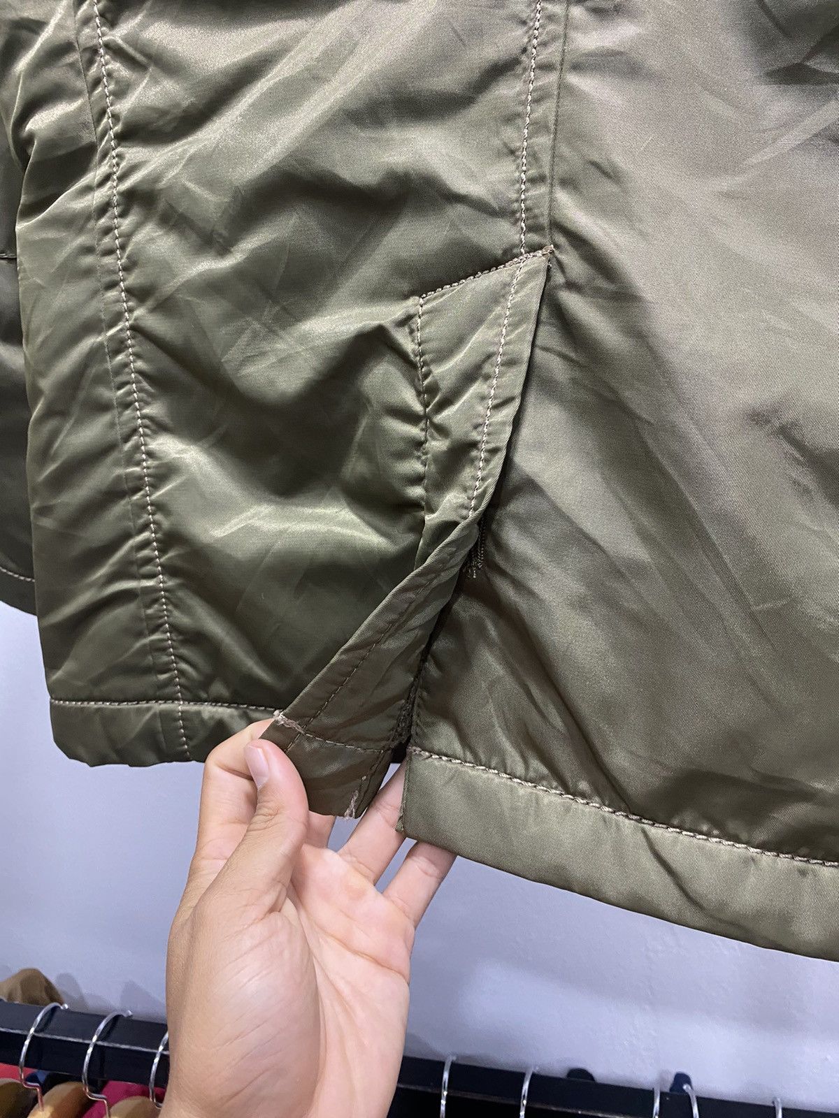 Vintage 291295 Trench Double Breast Military Army Quilted Jacket Size US S / EU 44-46 / 1 - 9 Thumbnail