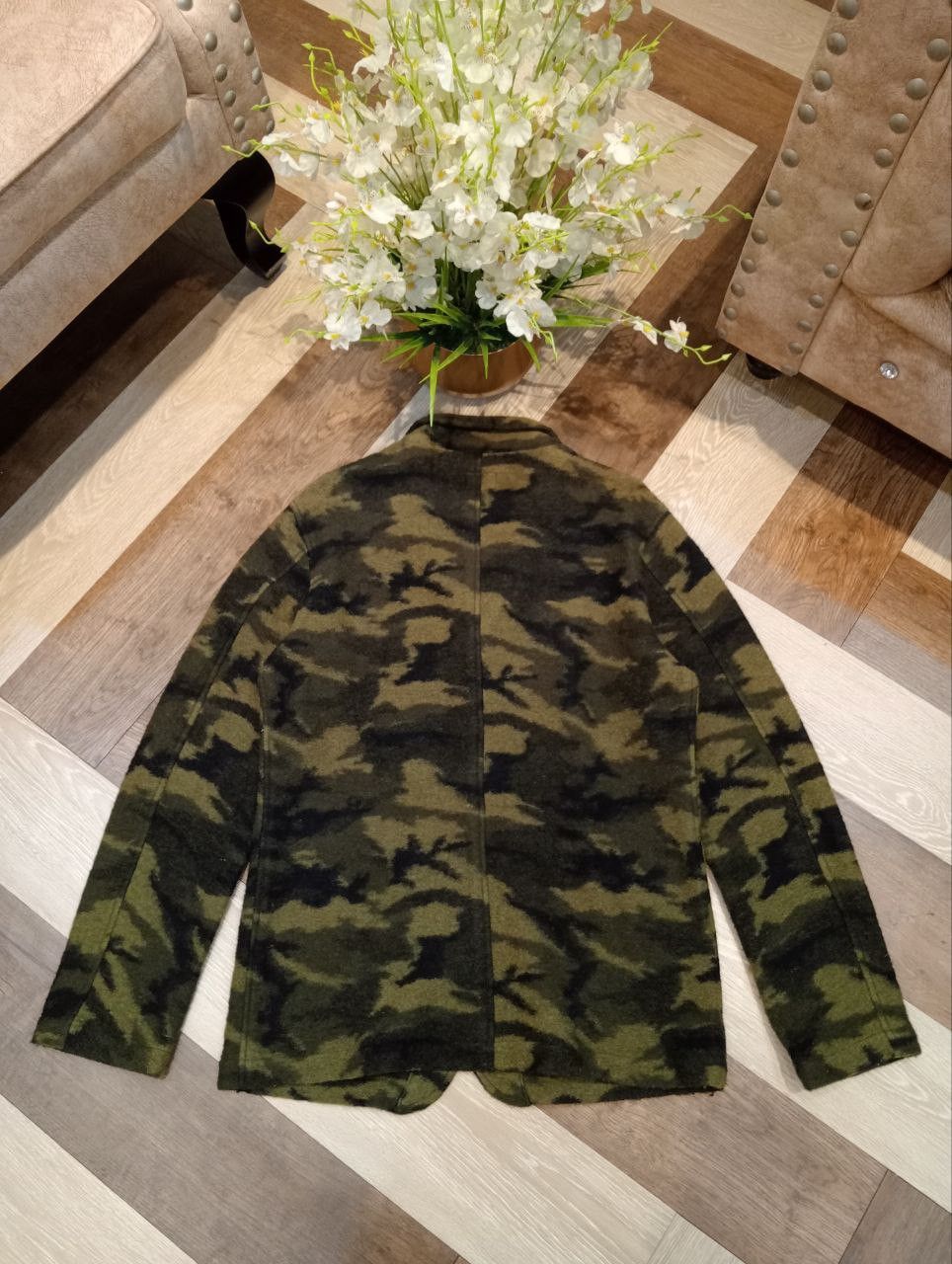 Japanese Brand GREEN LABEL RELAXING JAPAN HAIR CAMOUFLAGE JACKET - SIZE L Size US L / EU 52-54 / 3 - 10 Thumbnail