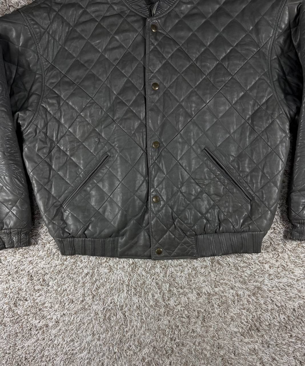 Marc Buchanan Vintage Marc Buchanan Leather Jacket Quilted Bomber Snap Size US M / EU 48-50 / 2 - 4 Thumbnail