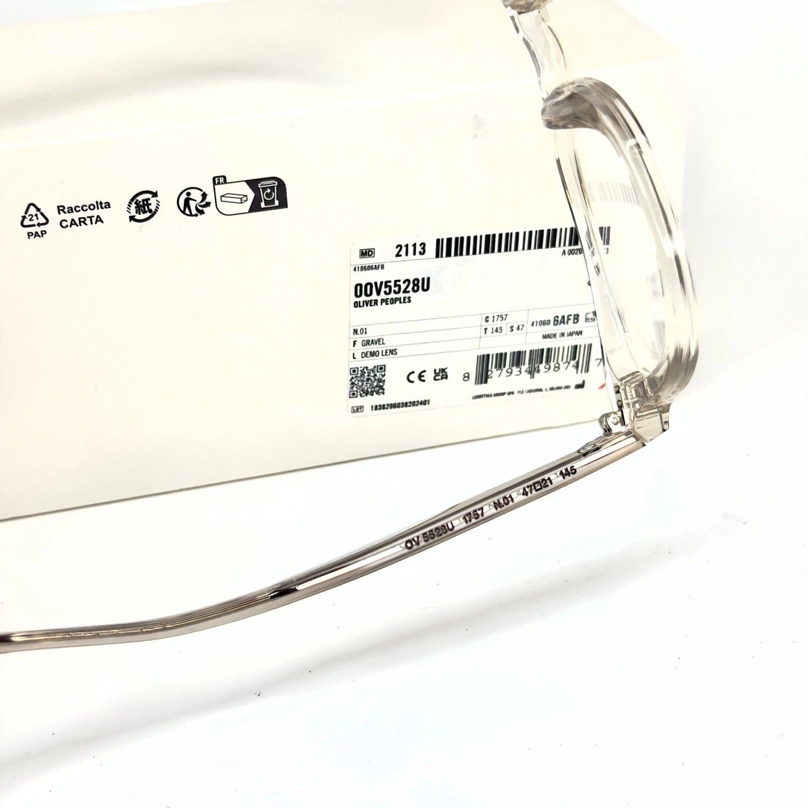 Oliver Peoples OLIVER PEOPLES OV5528U Crystal Gravel N01 Optical 5528 N.01 Size ONE SIZE - 9 Thumbnail