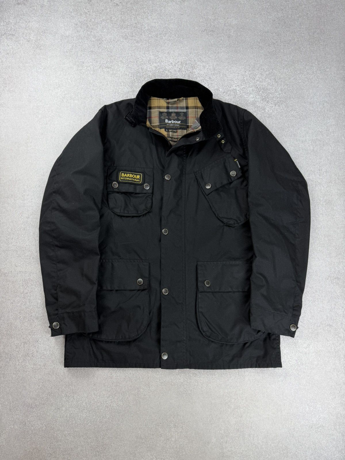 Barbour Barbour International Waxed Jacket Black Motorcycle Style Size US L / EU 52-54 / 3 - 2 Thumbnail