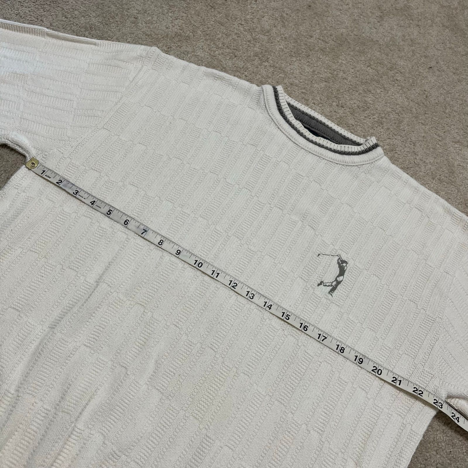 Other Vintage Carmel Golf Knit Pullover White Sweater USA Made L Size US L / EU 52-54 / 3 - 5 Thumbnail