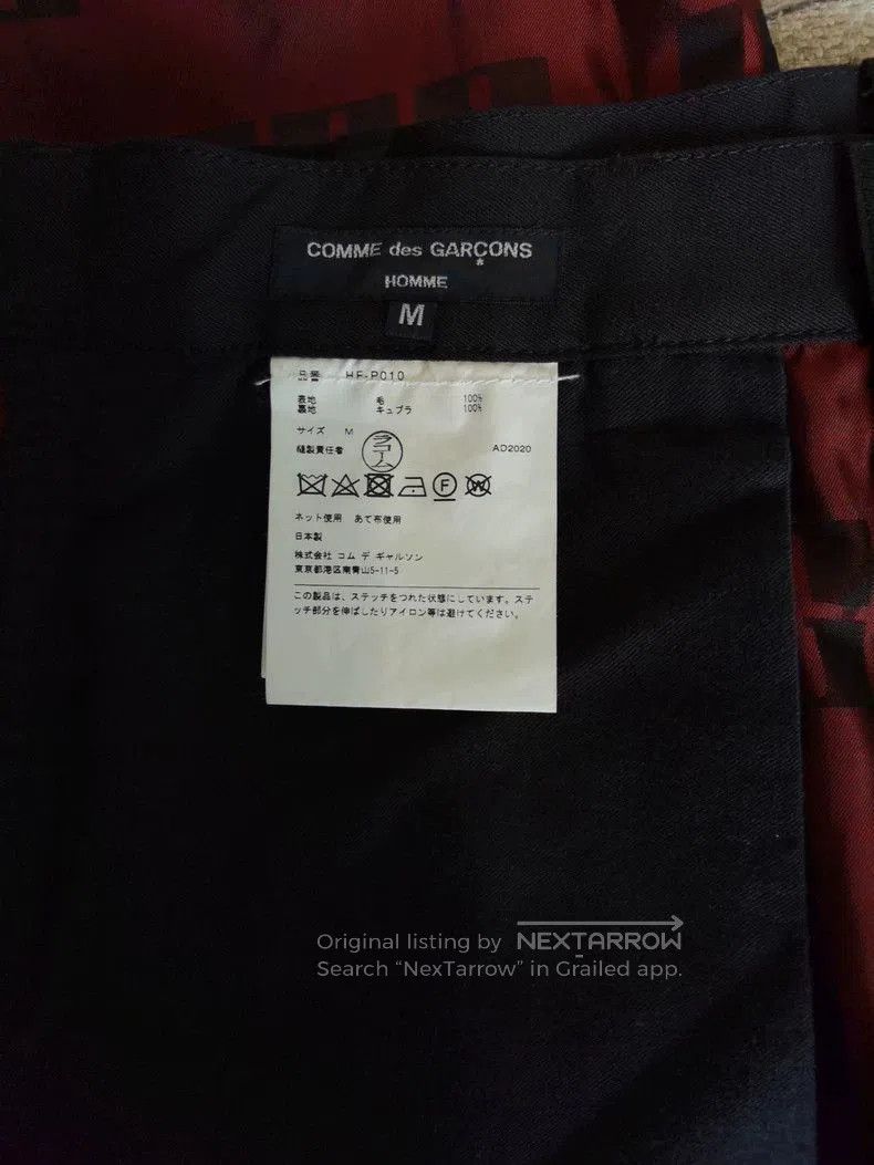 Comme des Garcons Comme des Garcons Homme Wool Cropped Trousers. Size US 34 / EU 50 - 4 Thumbnail