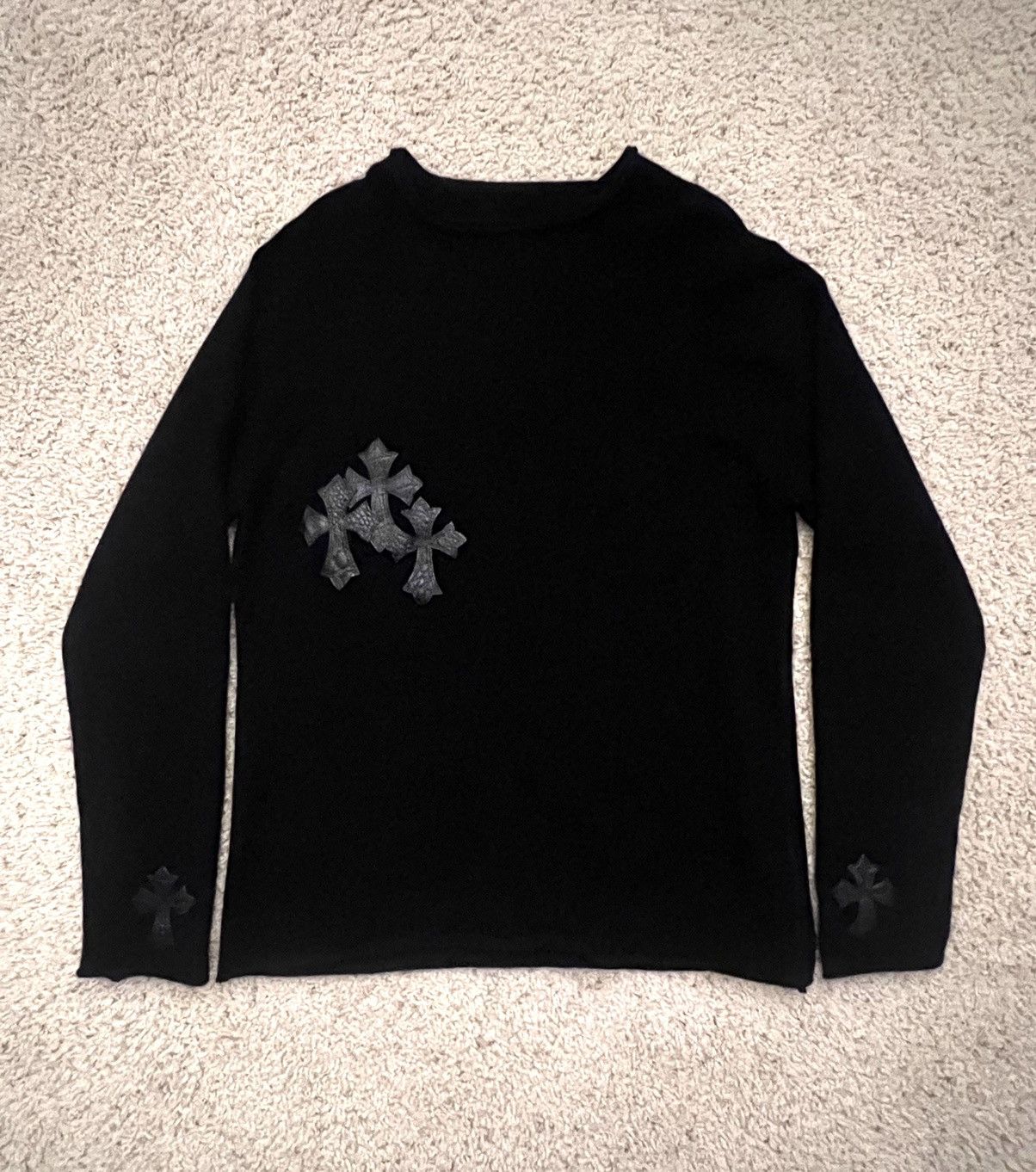A&G Rock A&G Rock Triple Cross Black Cashmere Alligator Leather Size US L / EU 52-54 / 3 - 11 Thumbnail