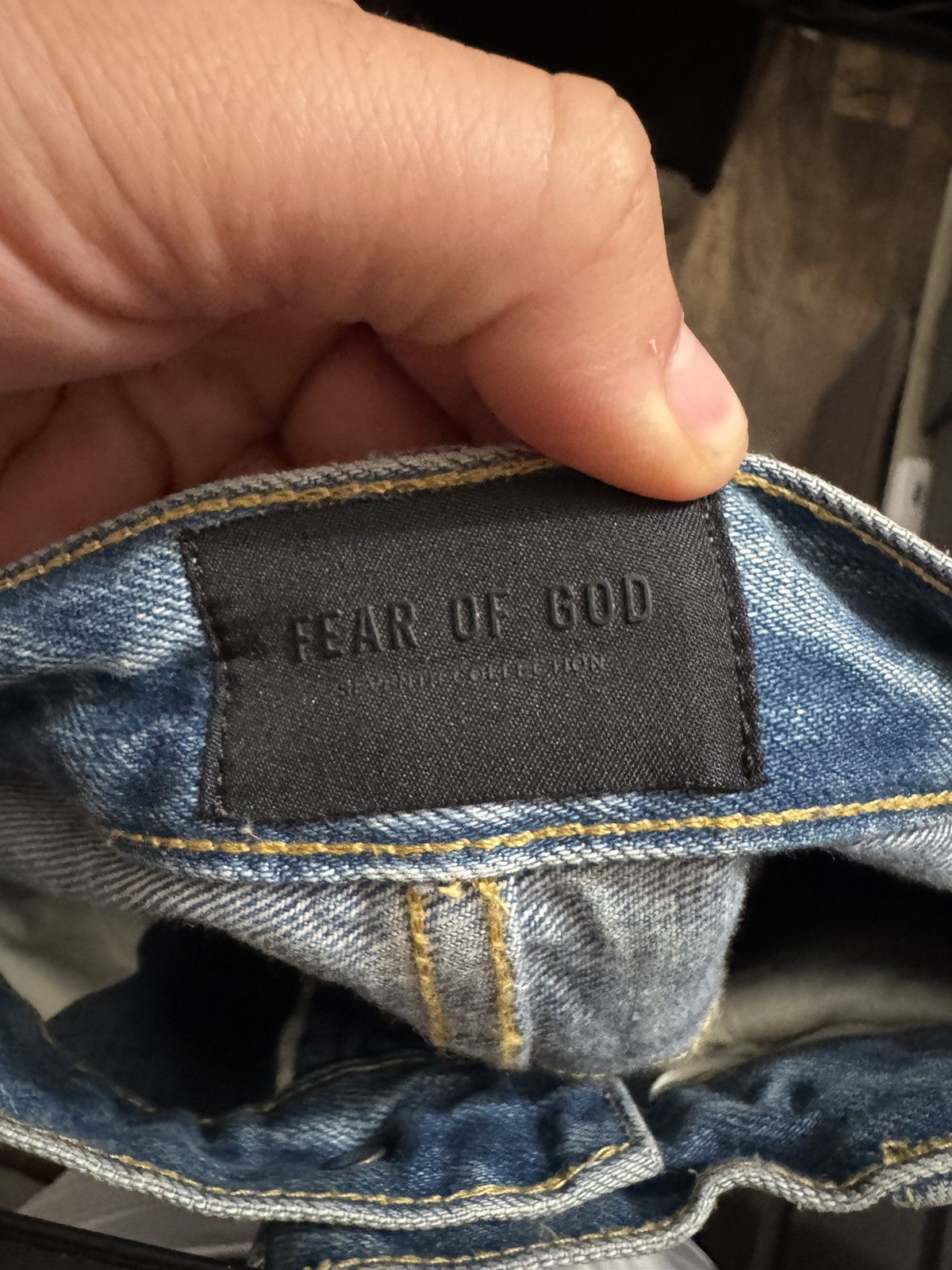 Fear of God Fear of God 7th Collection Distressed Jeans (5 Yr Indigo) Size US 32 / EU 48 - 7 Thumbnail