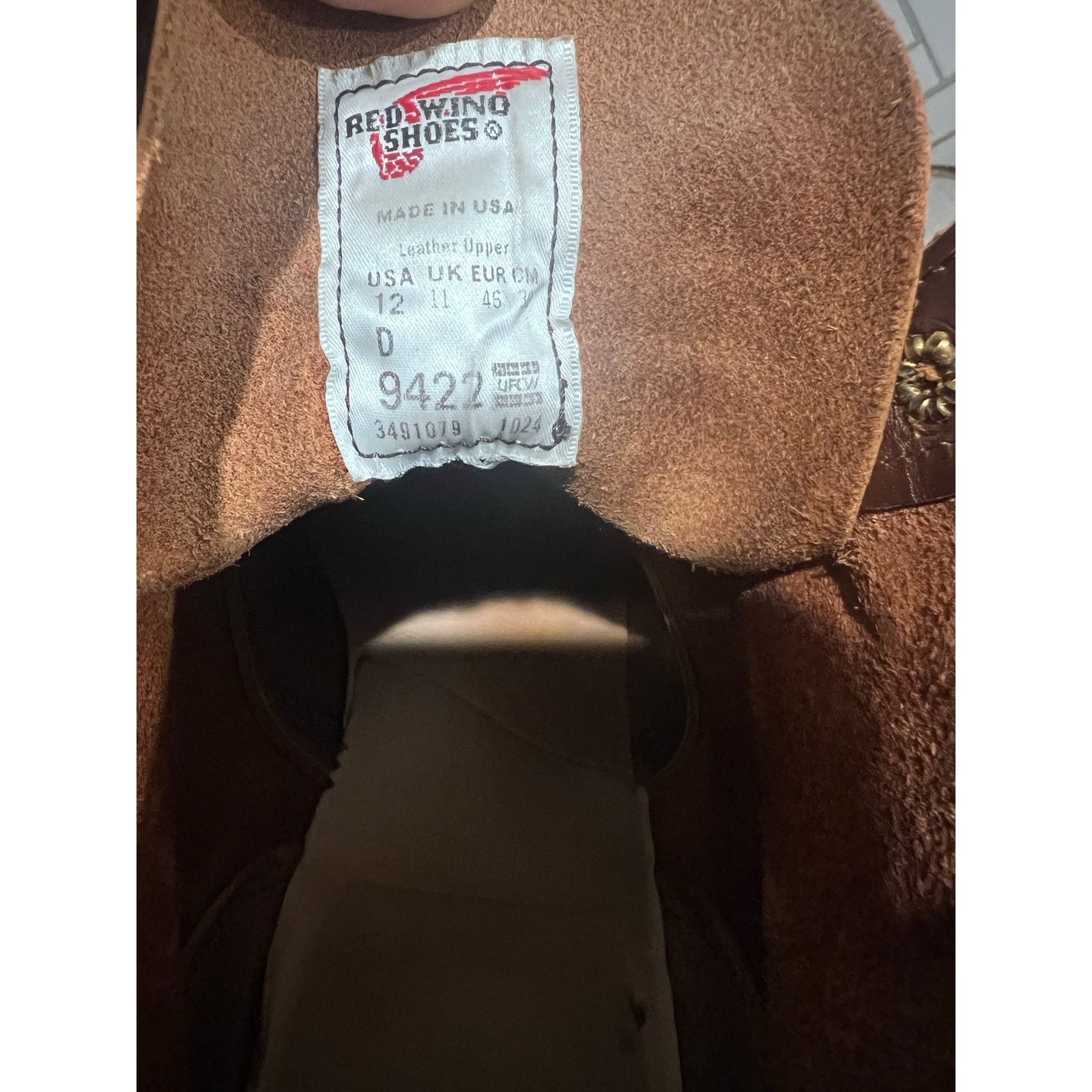 Red Wing Red Wing 9422 Boots Mens 12D Brown Leather Work Boots USA Size US 12 / EU 45 - 5 Thumbnail
