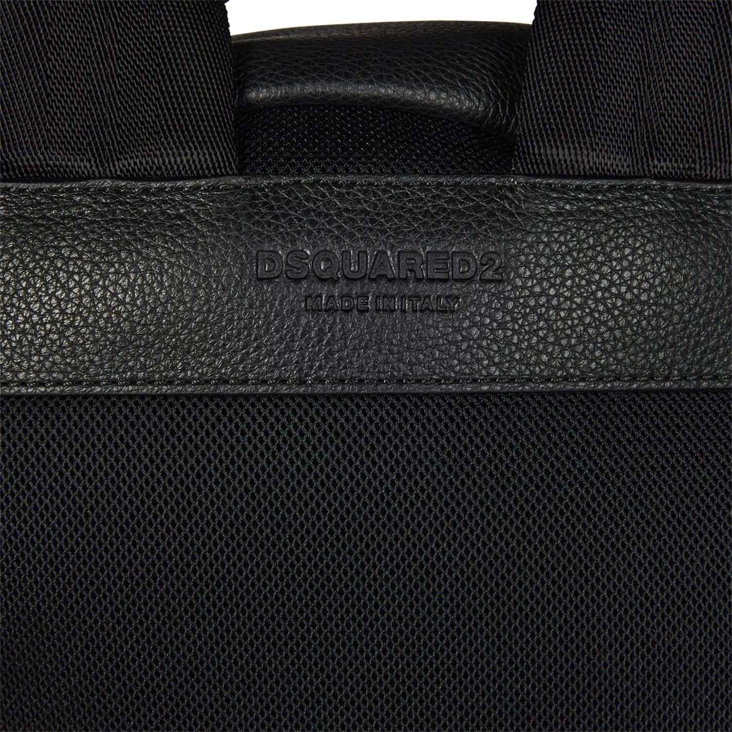 Dsquared2 Dsquared2 Leather Backpack Black Men's One Size Logo Size ONE SIZE - 3 Thumbnail