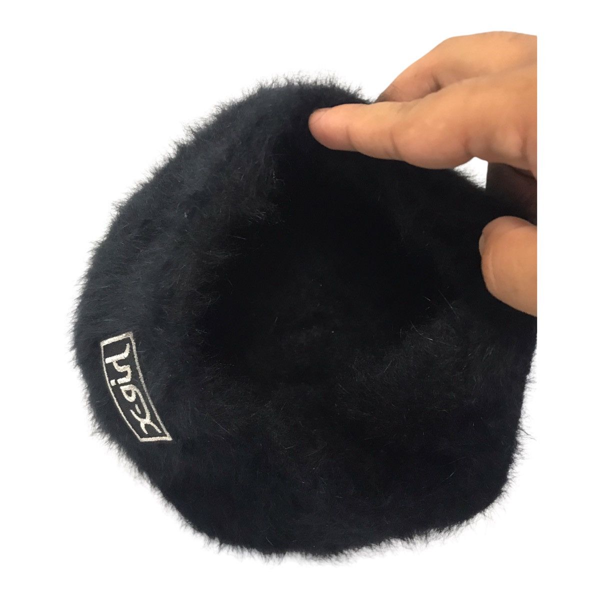 Hysteric Glamour × Japanese Brand × Le Grande Bleu (L.G.B.) X-Girl Fur Black Beanie/Cap 51 Cm Size ONE SIZE - 4 Thumbnail