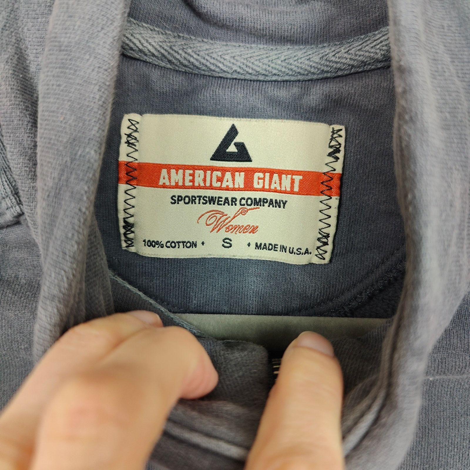 American Giant American Giant Sweatshirt Womens Small Gray Full Zip Cotton Size S / US 4 / IT 40 - 6 Thumbnail
