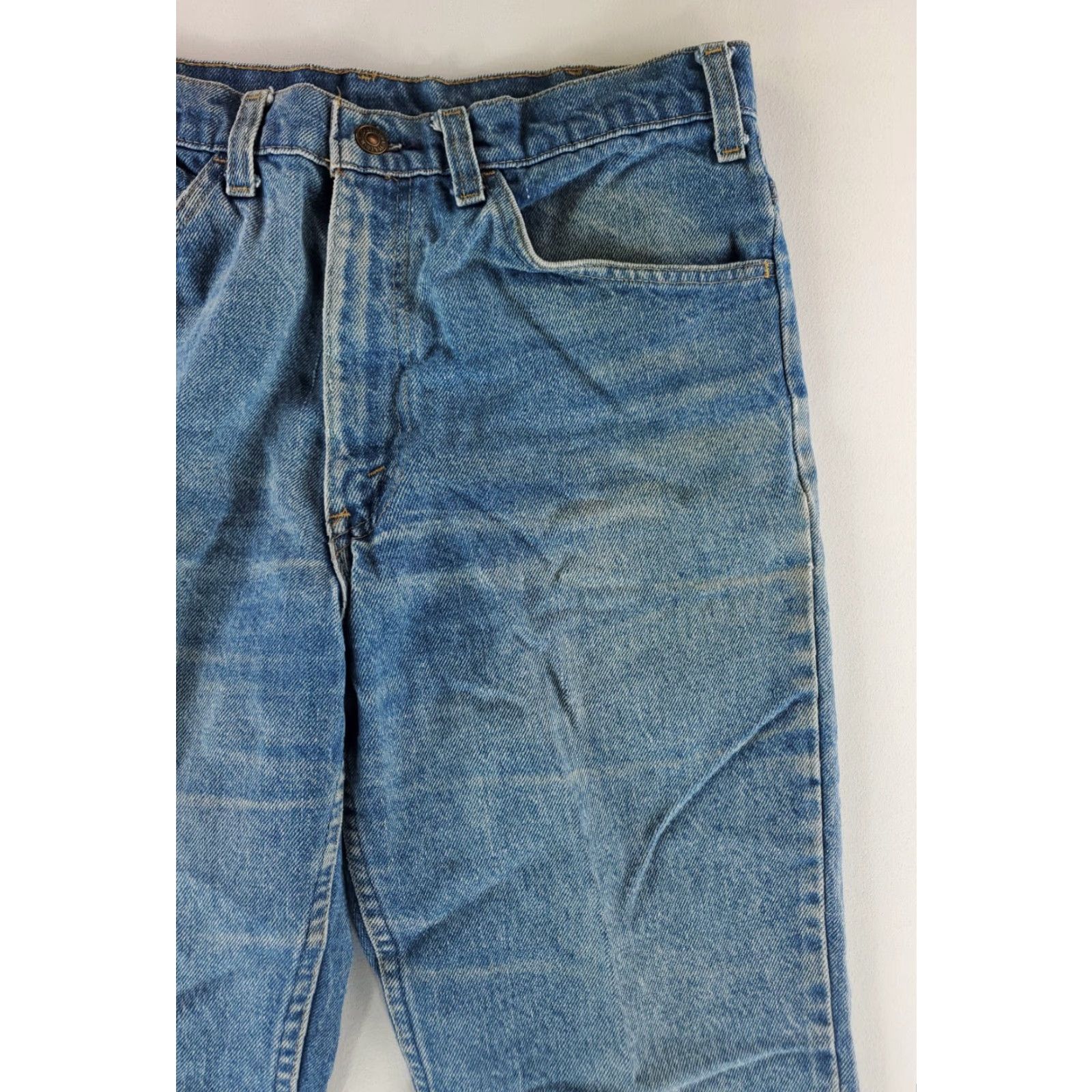 Levi's VINTAGE Levi's 646 Bell Bottoms Jeans Whiskering Talon 42 Mens 33x29 Blue Flared 70s Mens Size US 33 - 5 Thumbnail