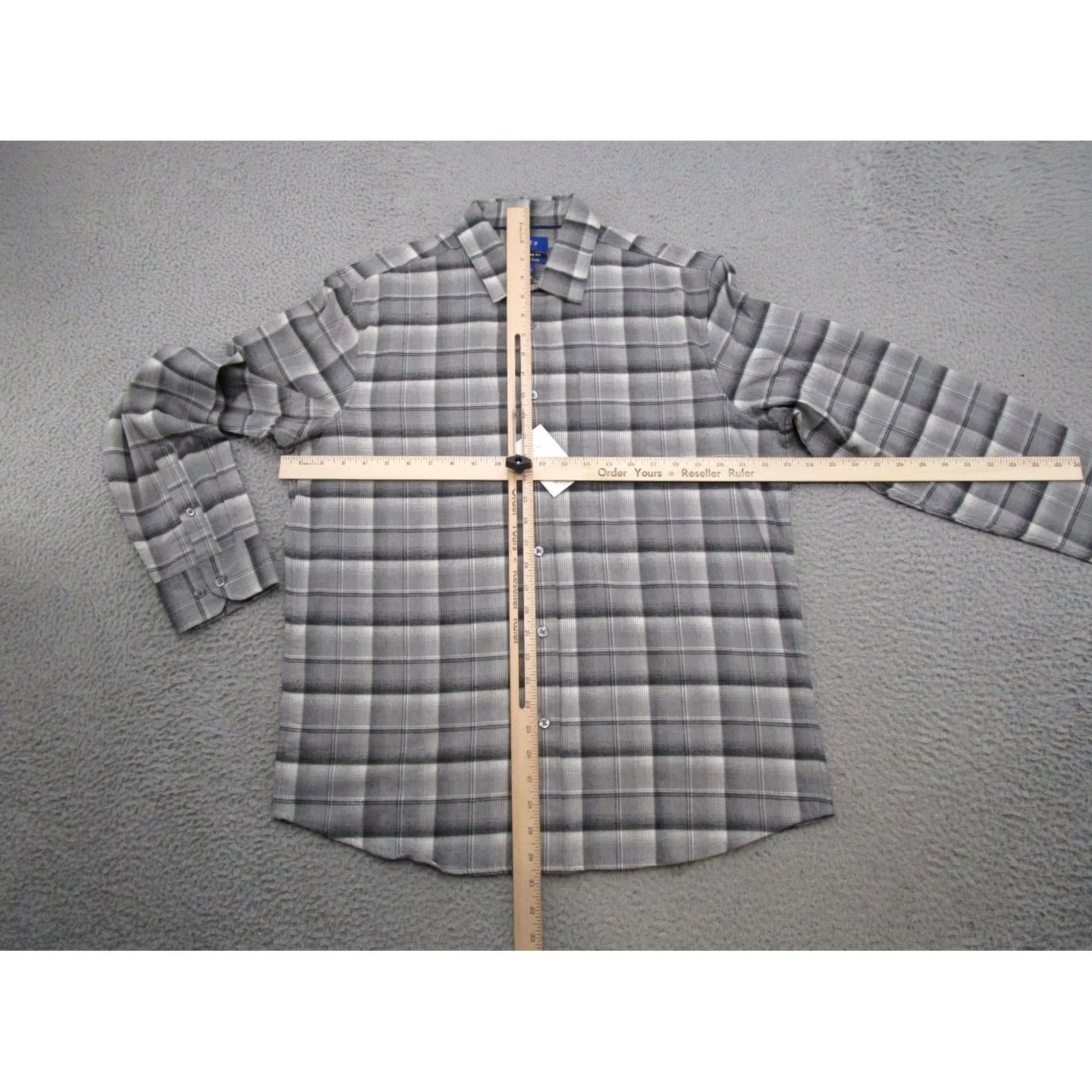Apt. 9 Apt 9 Button Up Shirt Plaid Cotton Blend Size L Regular Modern Mens Shirt Buttons Autumn Style Size US L / EU 52-54 / 3 - 6 Thumbnail