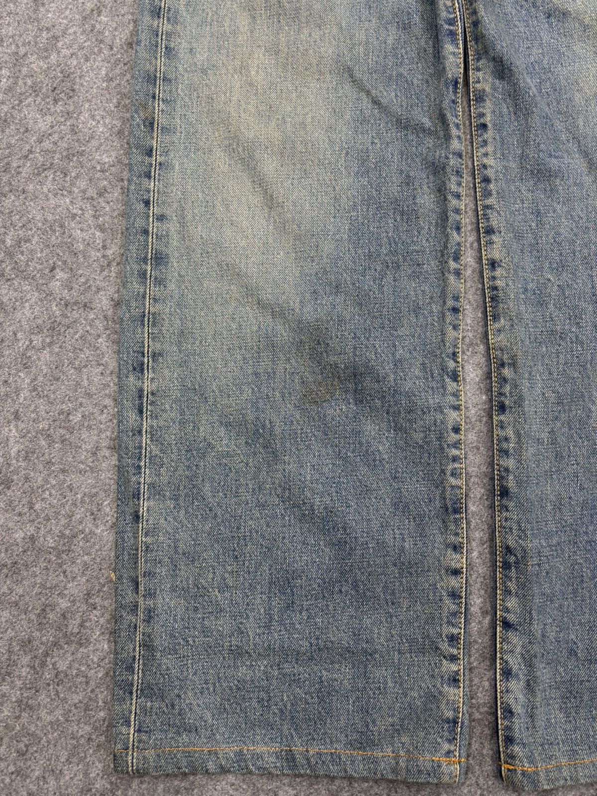 Edwin Wide Baggy 90s Selvedge Edwin 505 Medium Wash Denim F829 Size US 29 - 5 Thumbnail