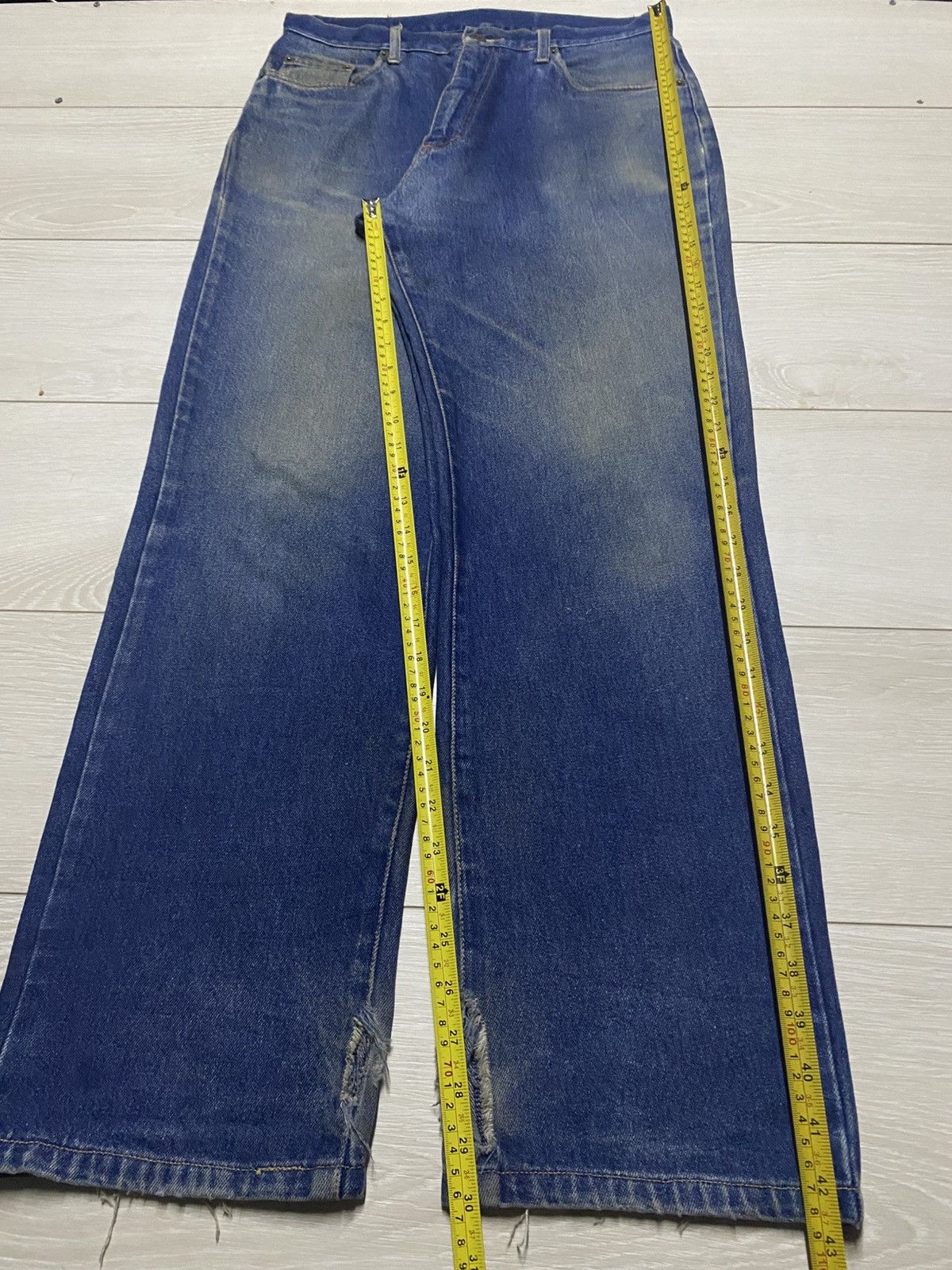Japanese Brand Vintage Japanese Brand Tappo Mud wash Distressed Loose Jeans Size US 32 / EU 48 - 13 Thumbnail