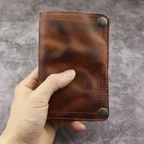 Handmade Handmade Cow Leather Mens Wallets Size ONE SIZE - 4 Thumbnail