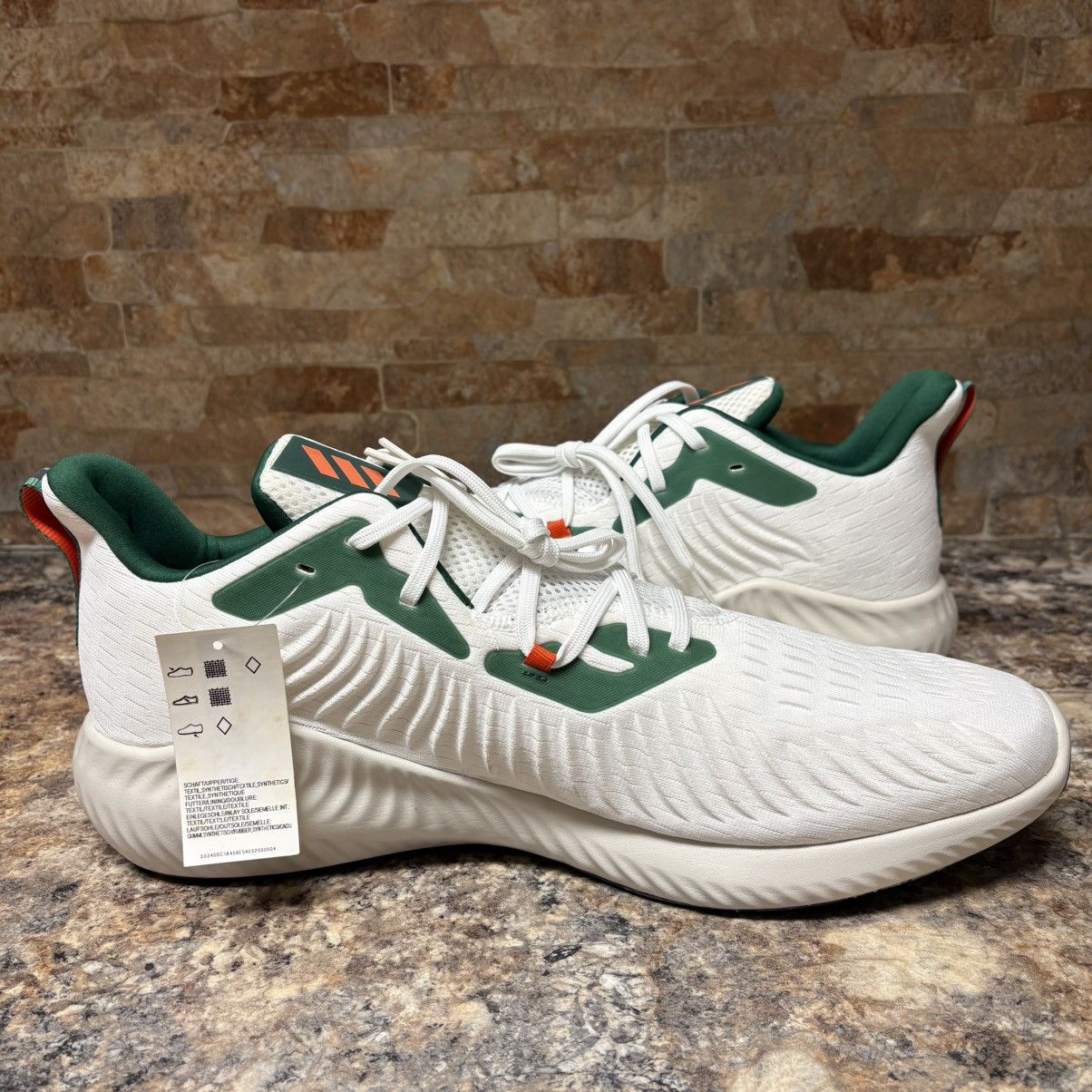 Adidas Adidas AlphaBounce+ U University of Miami Hurricanes Size 18 Size US 15 / EU 48 - 6 Thumbnail