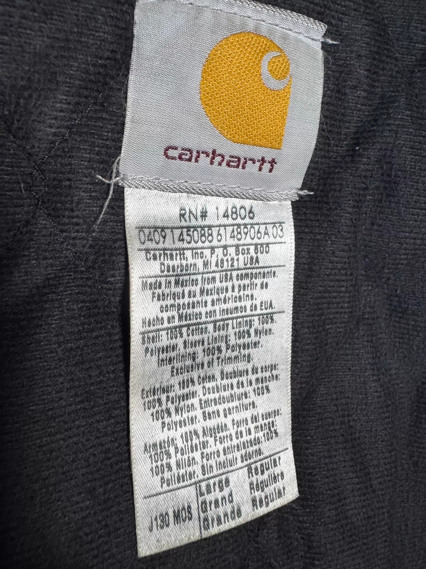 Carhartt Vintage Carhartt J130 Moss Green L Hooded Work Jacket Size US L / EU 52-54 / 3 - 9 Thumbnail