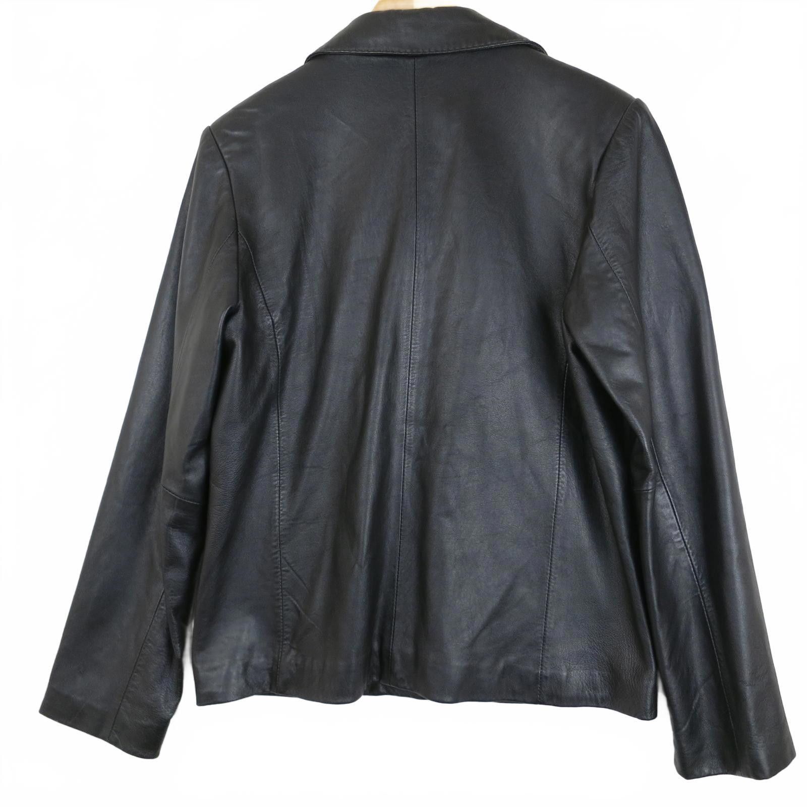 Other Charles Klein Black Leather Button-Up Jacket Women's M Size M / US 6-8 / IT 42-44 - 6 Thumbnail