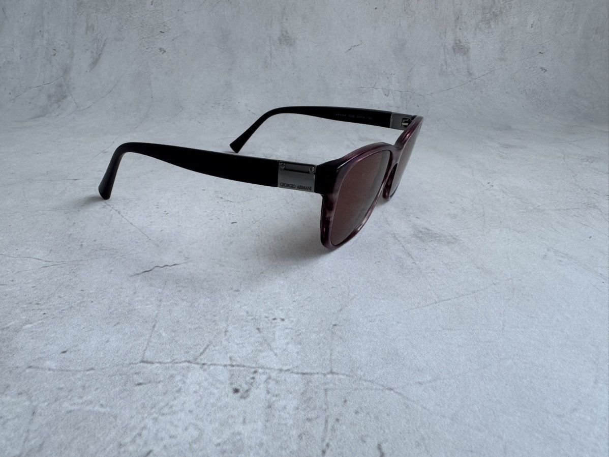 Giorgio Armani Giorgio Armani Glasses Purple Frame Brown Lens Vintage Size ONE SIZE - 4 Thumbnail